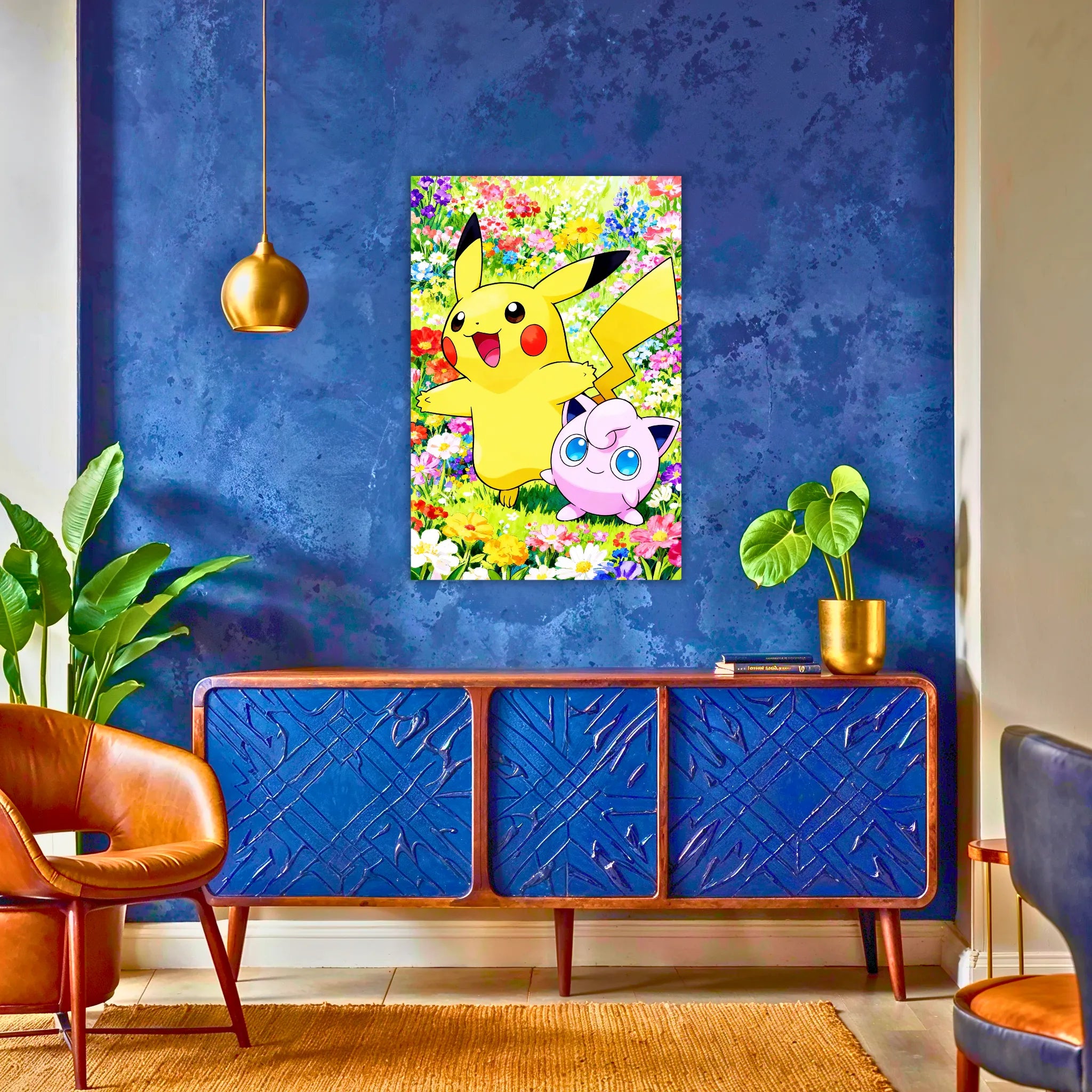 Tableau Pokémon Rondoudou Et Pikachu Coloré