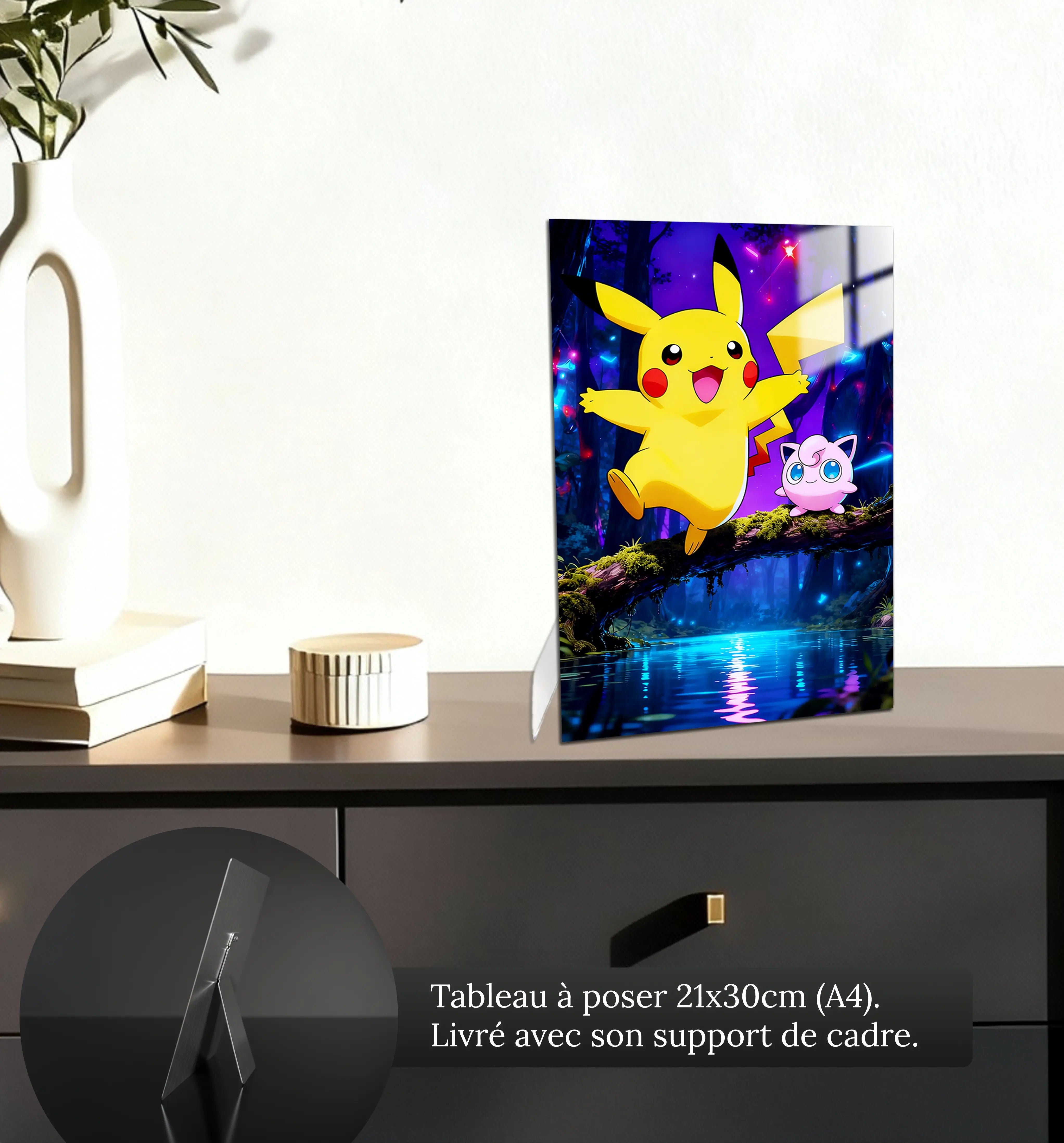 tableau-pokemon-rondoudou-et-pikachu-petit-format-a-poser-sur-meuble | DreamWay