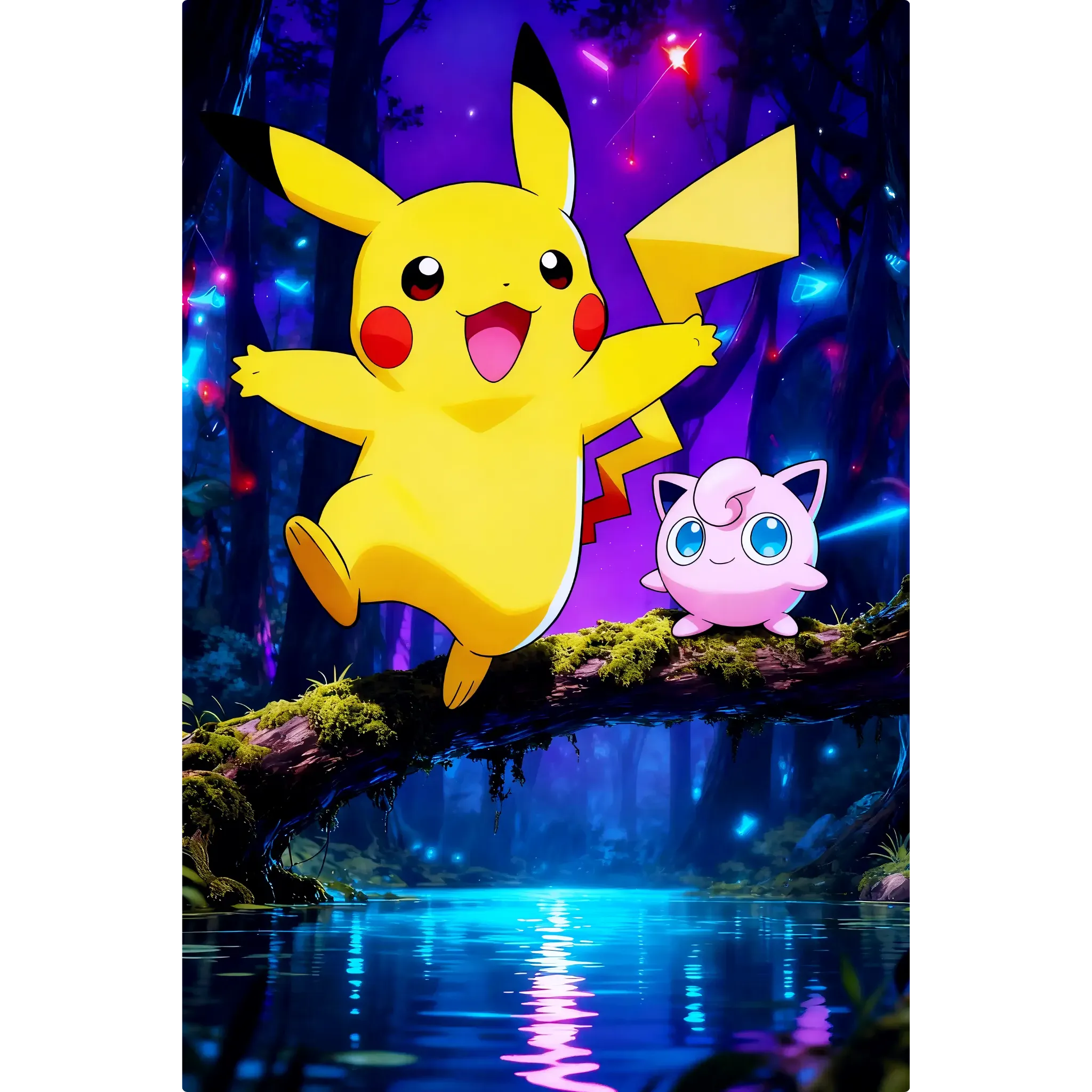 Tableau Pokémon Rondoudou Et Pikachu
