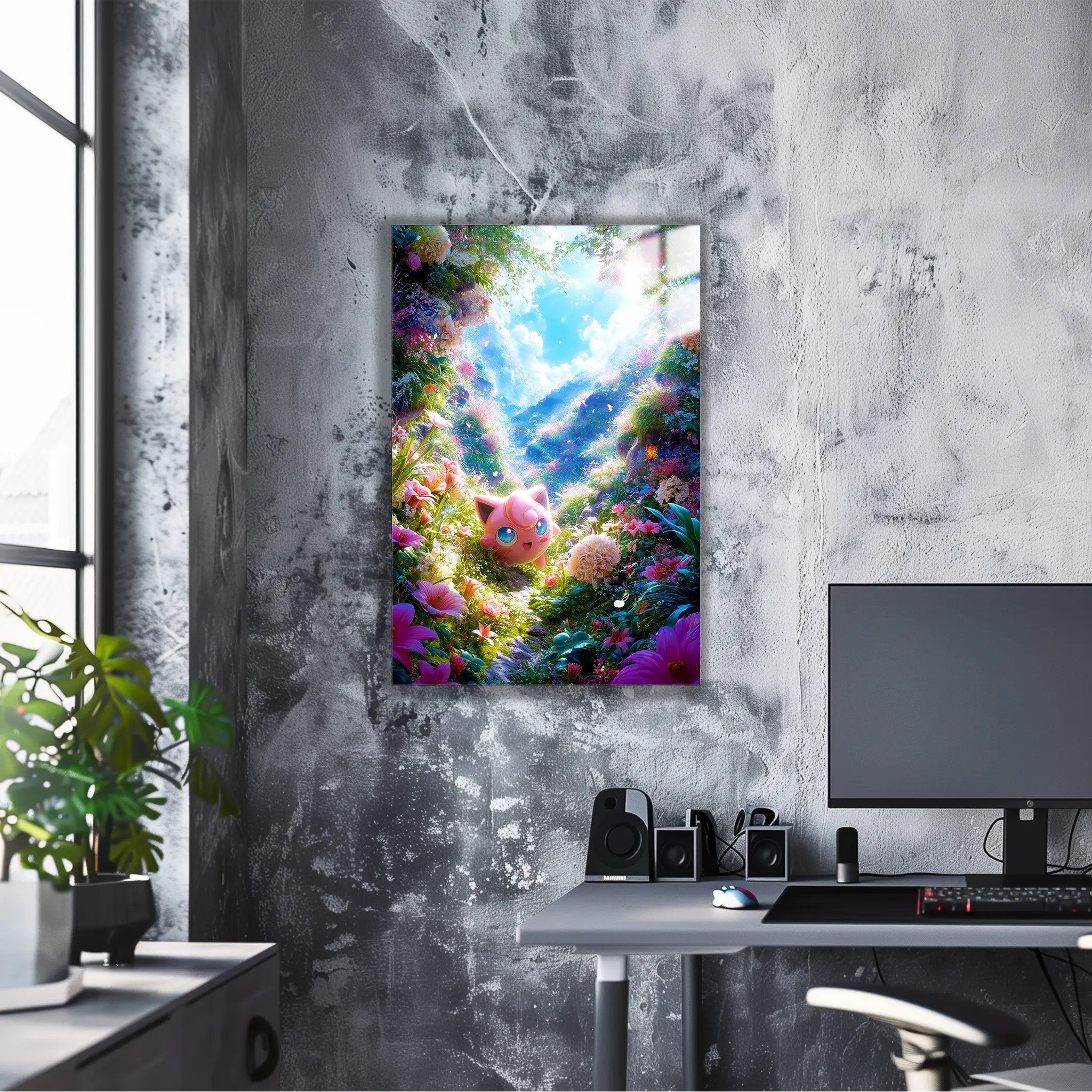 Tableau Pokémon Rondoudou Fleurie