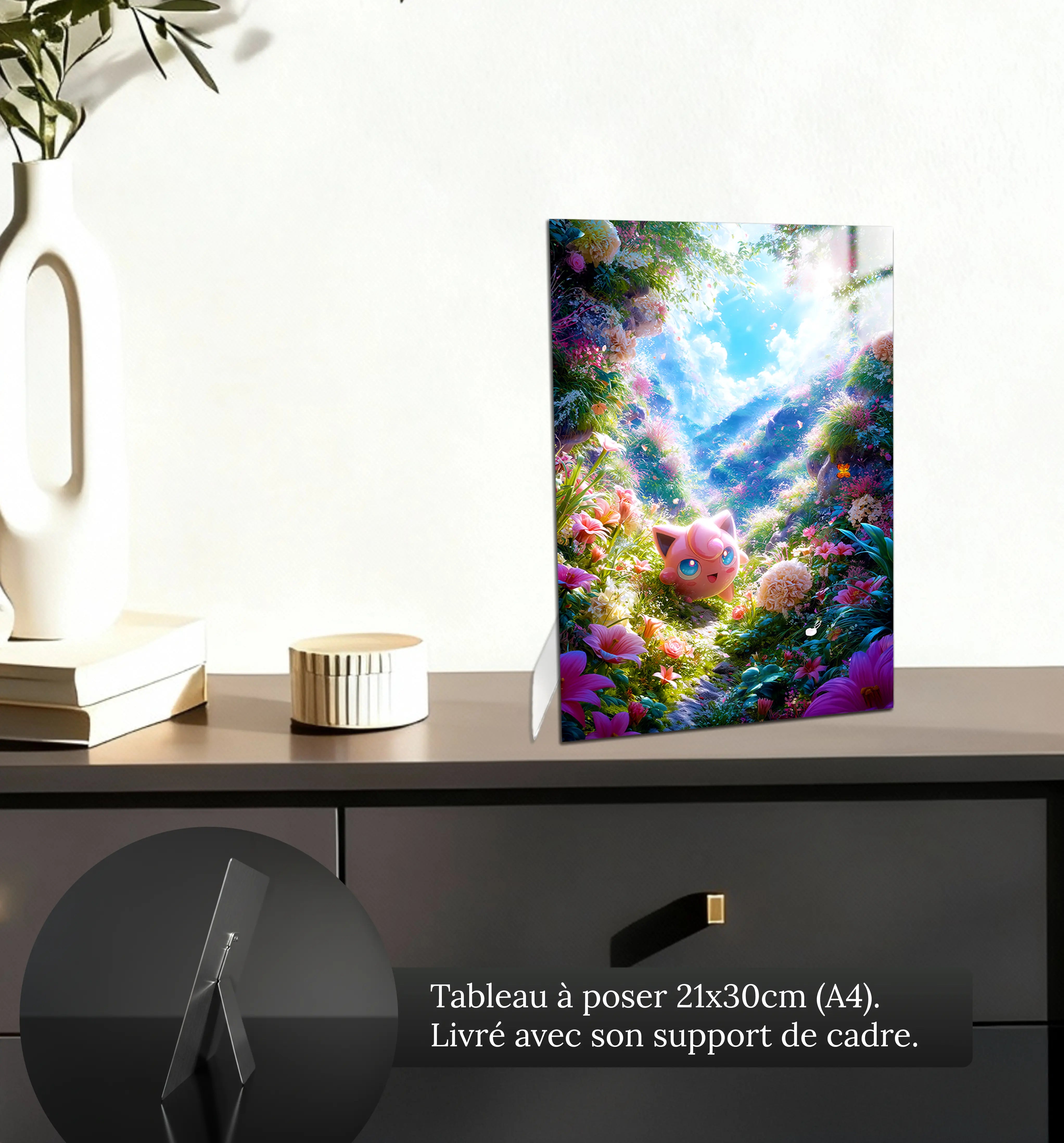 tableau-pokemon-rondoudou-fleurie-petit-format-a-poser-sur-meuble | DreamWay