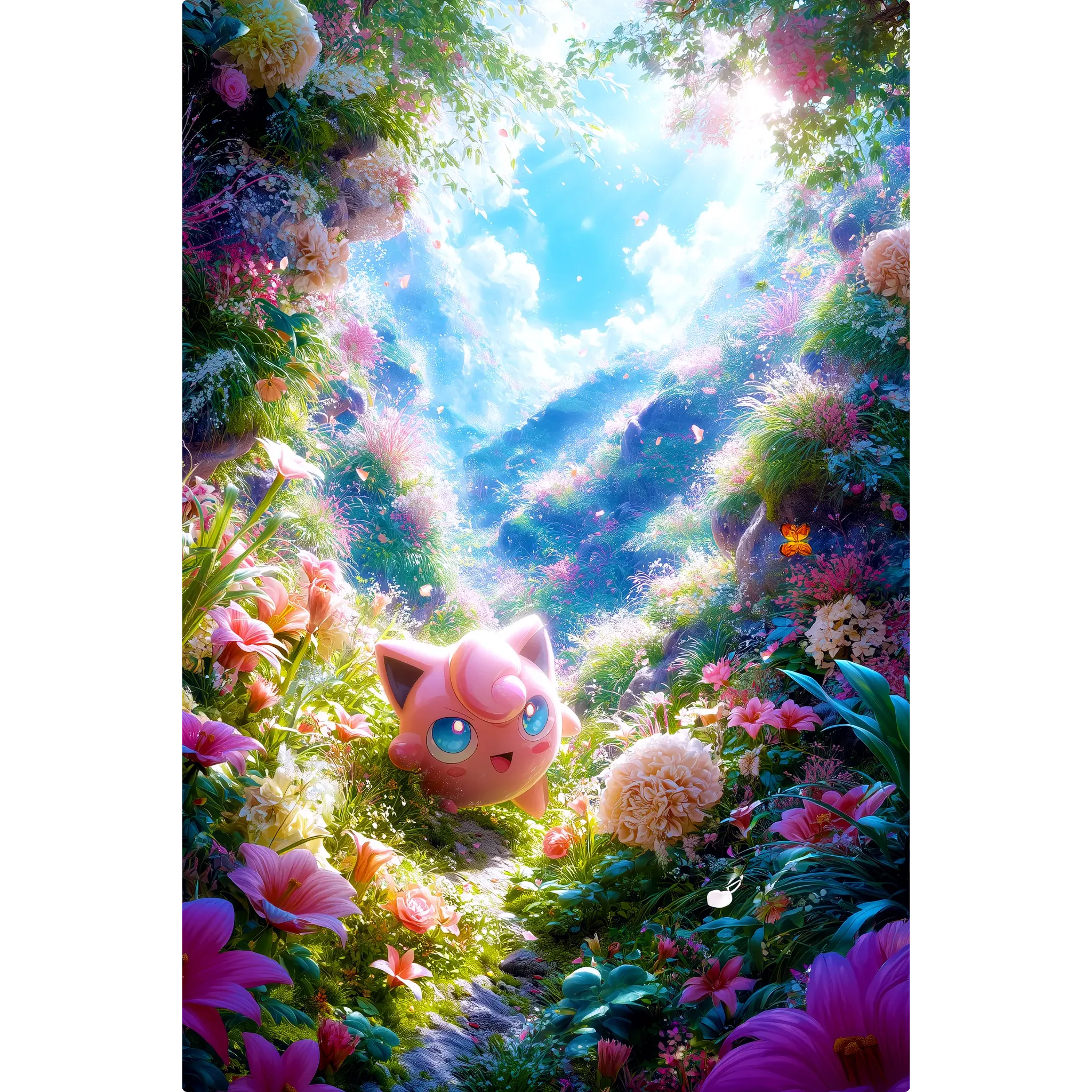 Tableau Pokémon Rondoudou Fleurie