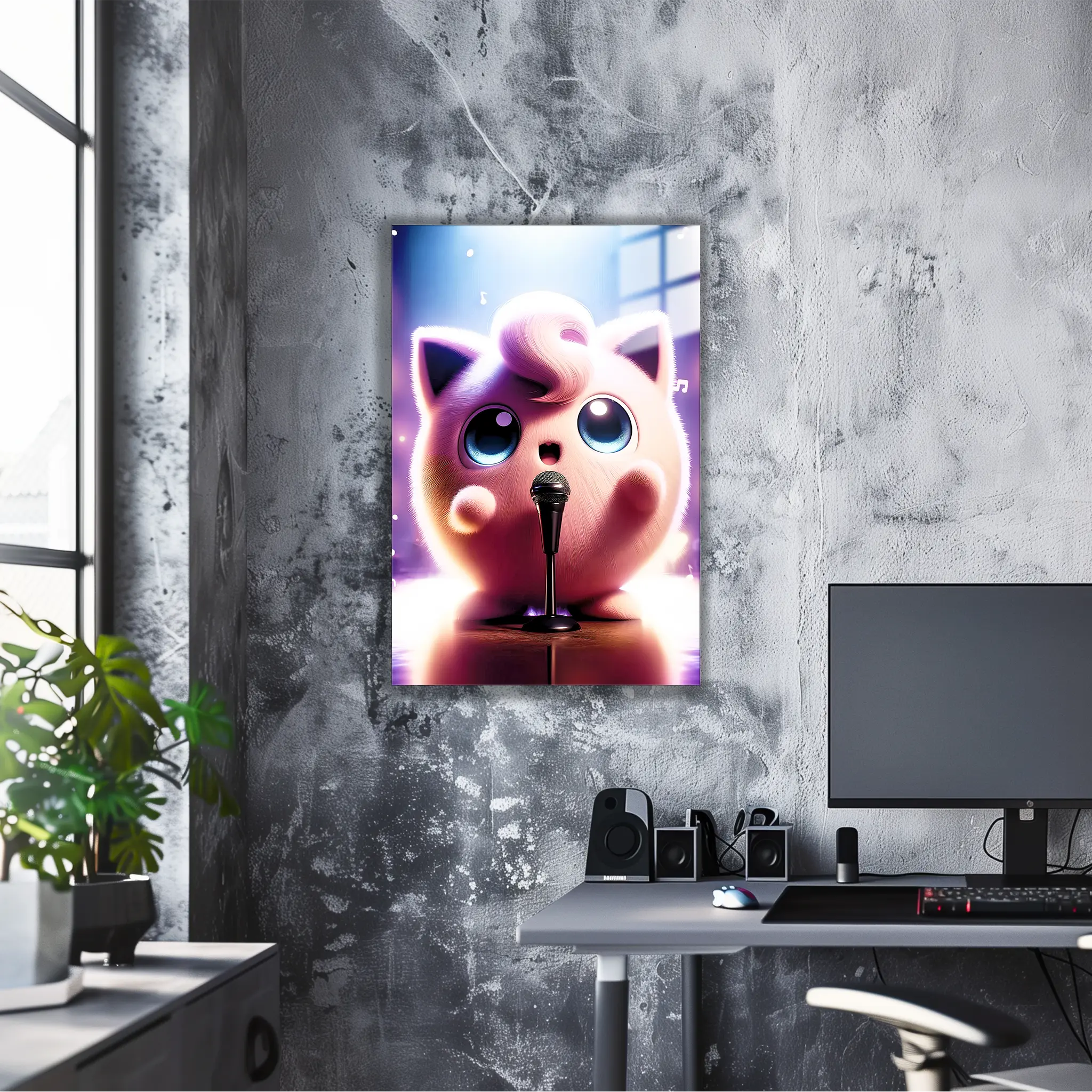 Tableau Pokémon Rondoudou Réaliste