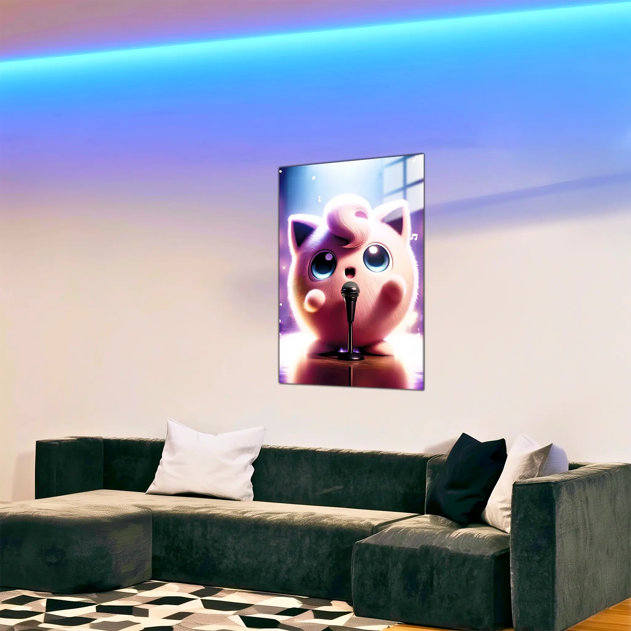 tableau-pokemon-rondoudou-realiste-dans-le-salon | DreamWay