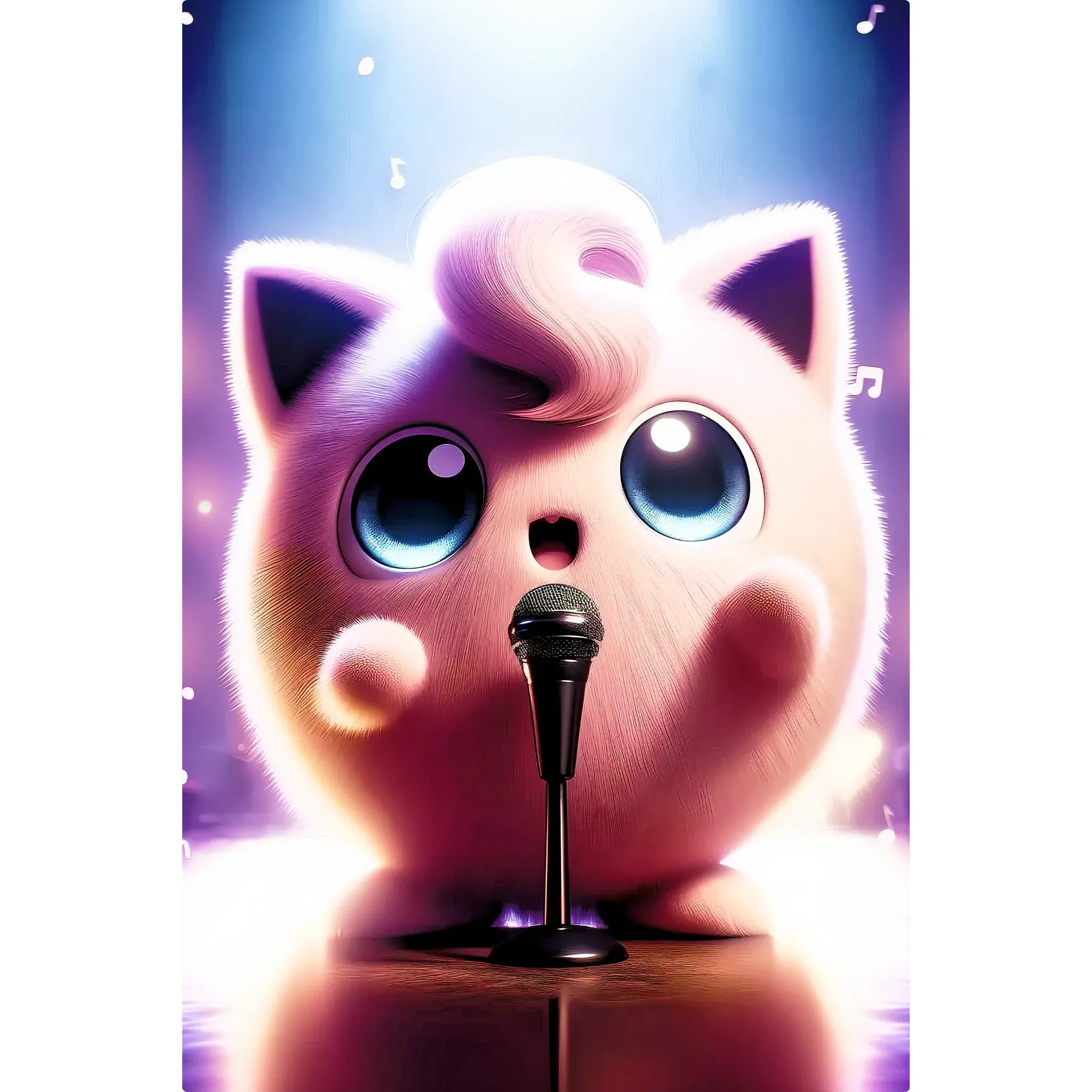 Tableau Pokémon Rondoudou Réaliste
