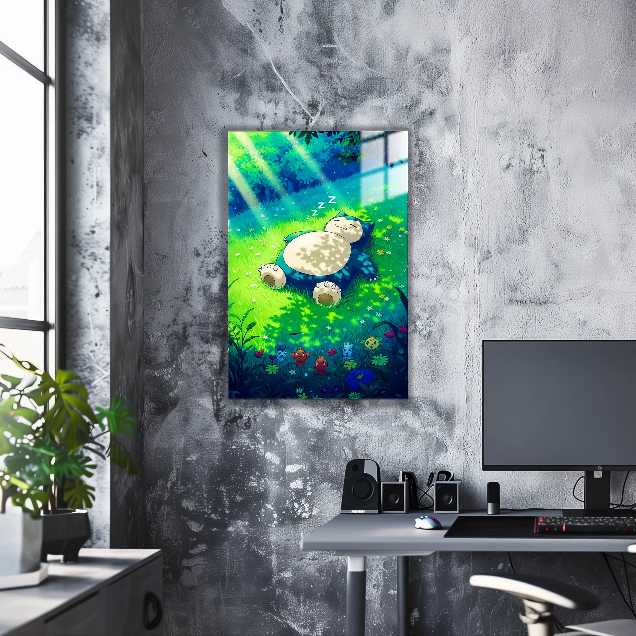 Tableau Pokémon Ronflex Nature