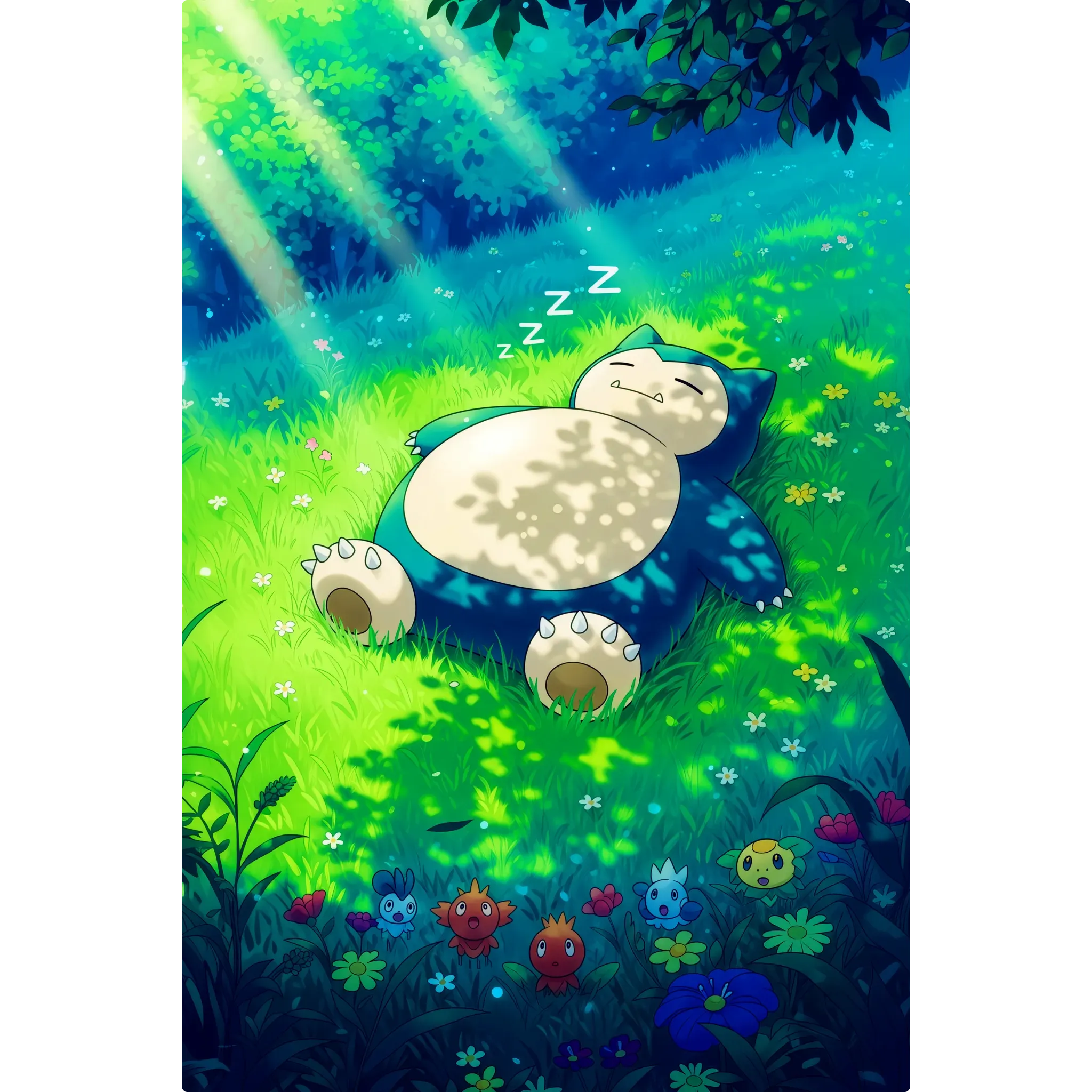 Tableau Pokémon Ronflex Nature