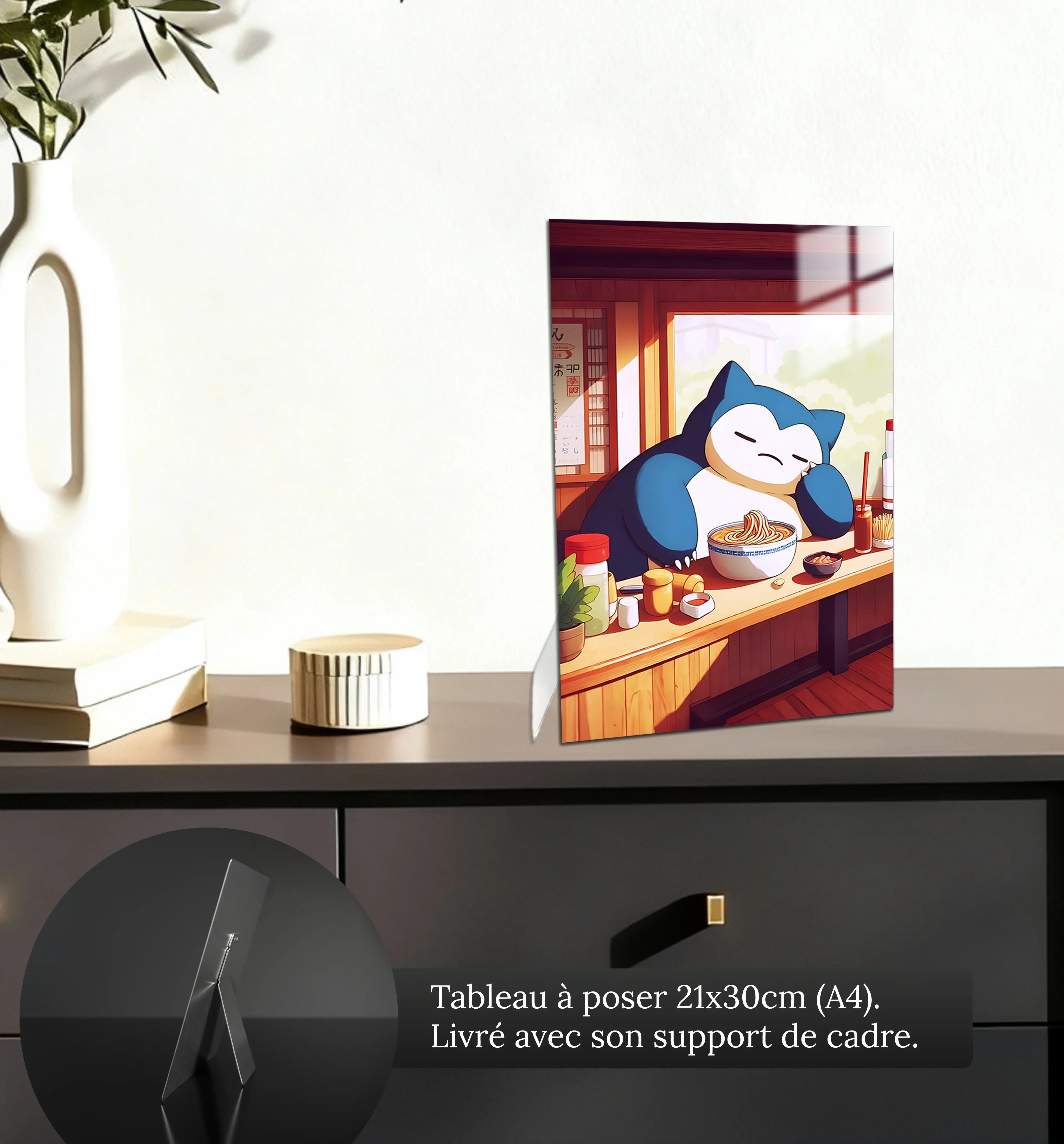 tableau-pokemon-ronflex-qui-mange-petit-format-a-poser-sur-meuble | DreamWay