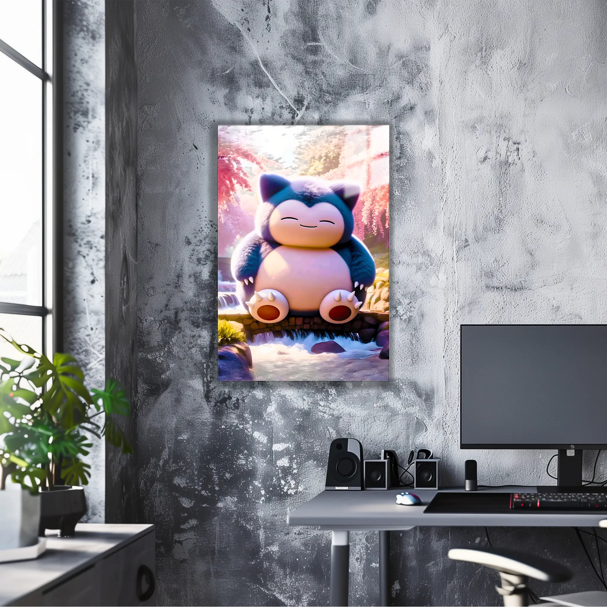 Tableau Pokémon Ronflex Réaliste