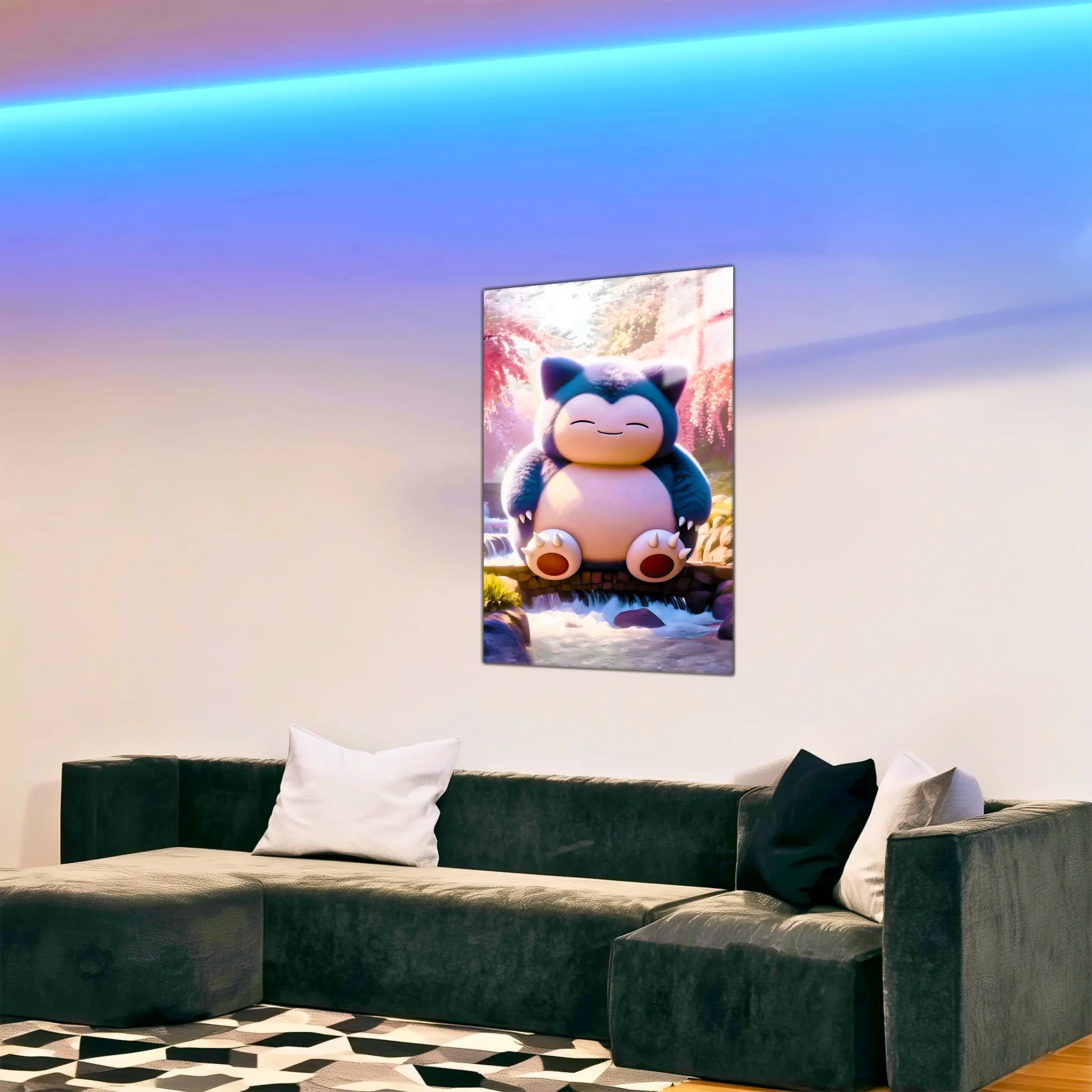 tableau-pokemon-ronflex-realiste-dans-le-salon | DreamWay