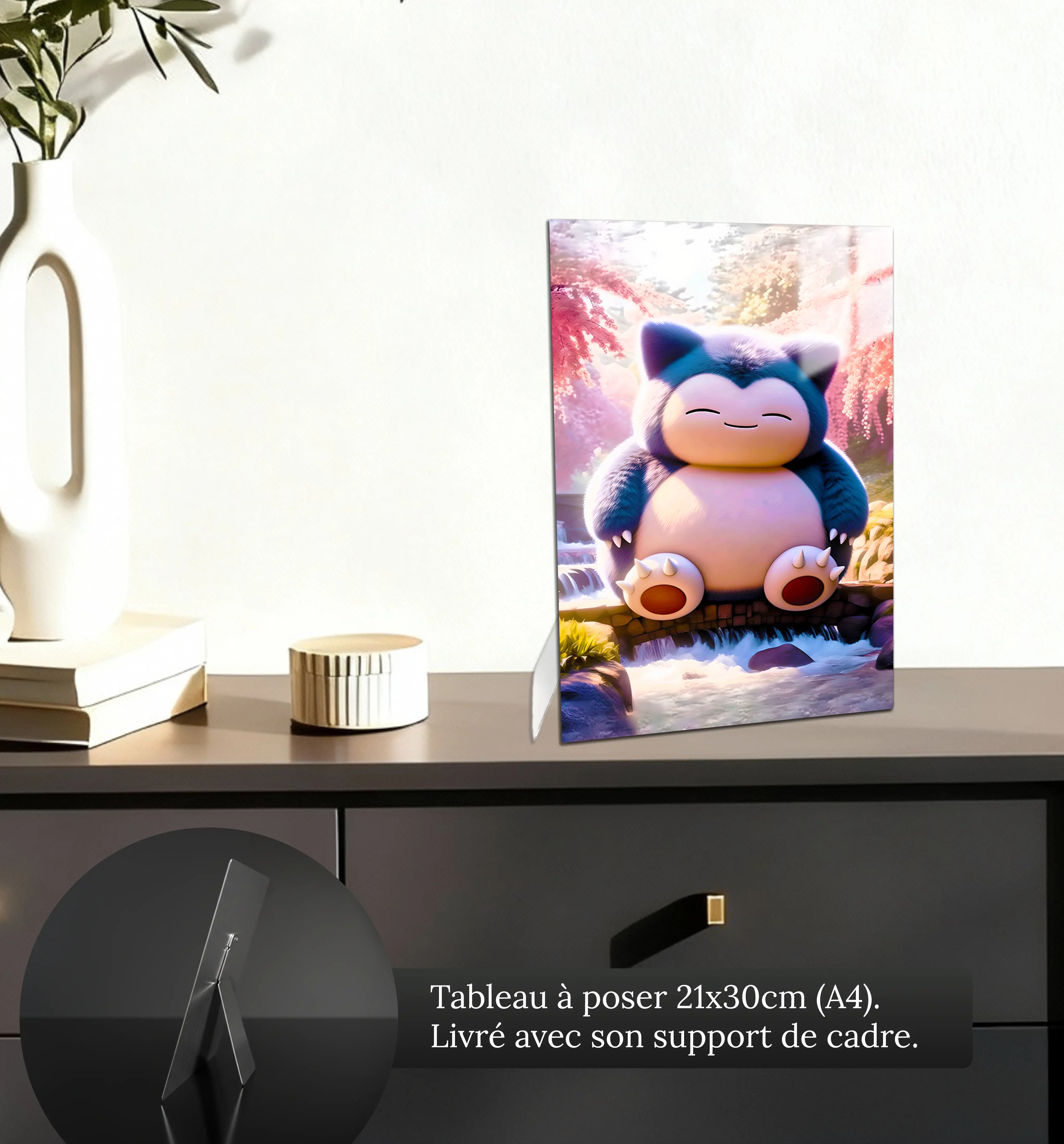 tableau-pokemon-ronflex-realiste-petit-format-a-poser-sur-meuble | DreamWay