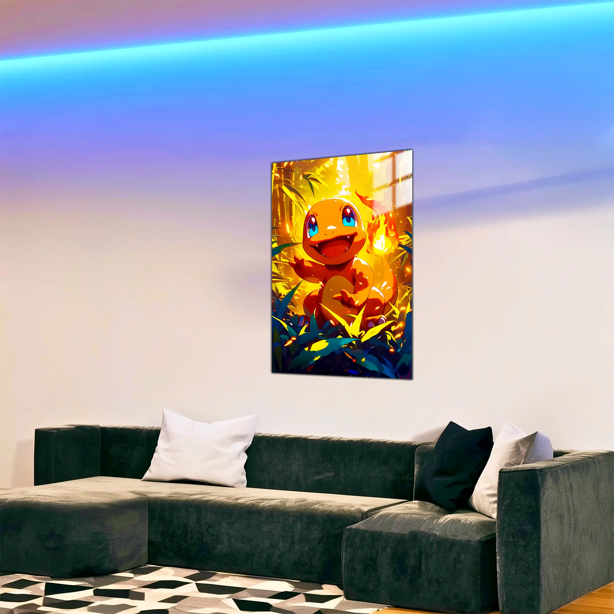 tableau-pokemon-salameche-dans-le-salon | DreamWay