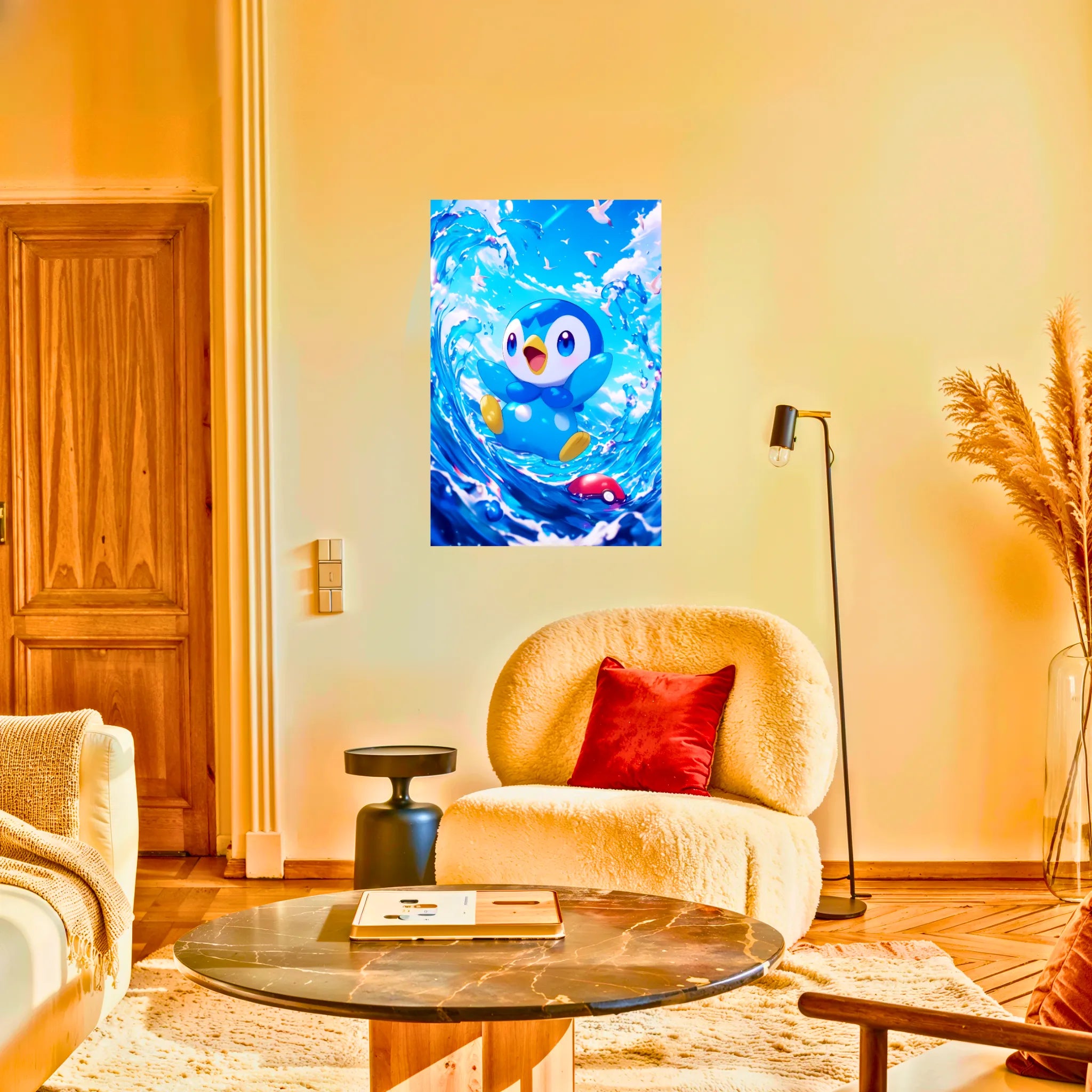 Tableau Pokémon Tiplouf Dans L'Eau