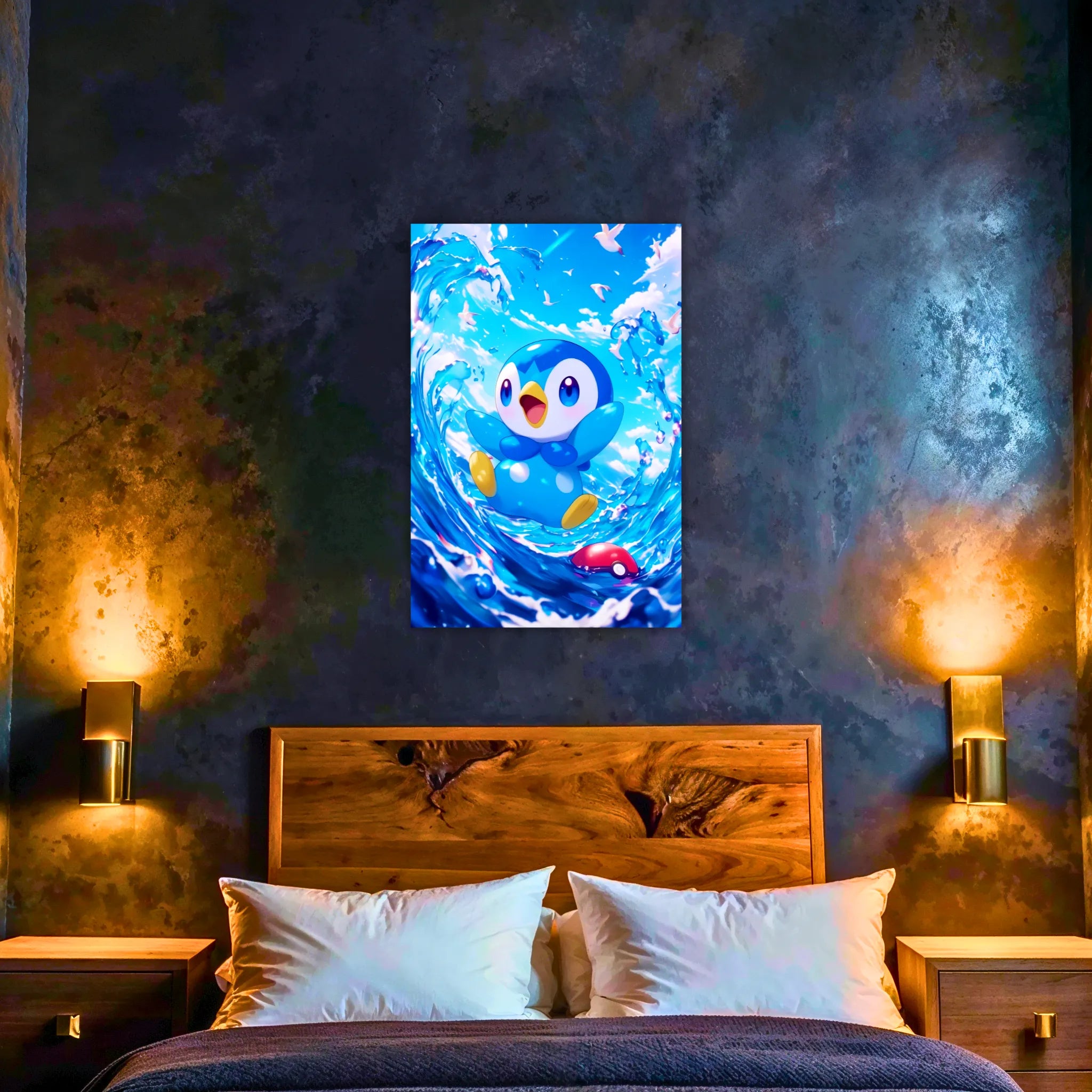 Tableau Pokémon Tiplouf Dans L'Eau