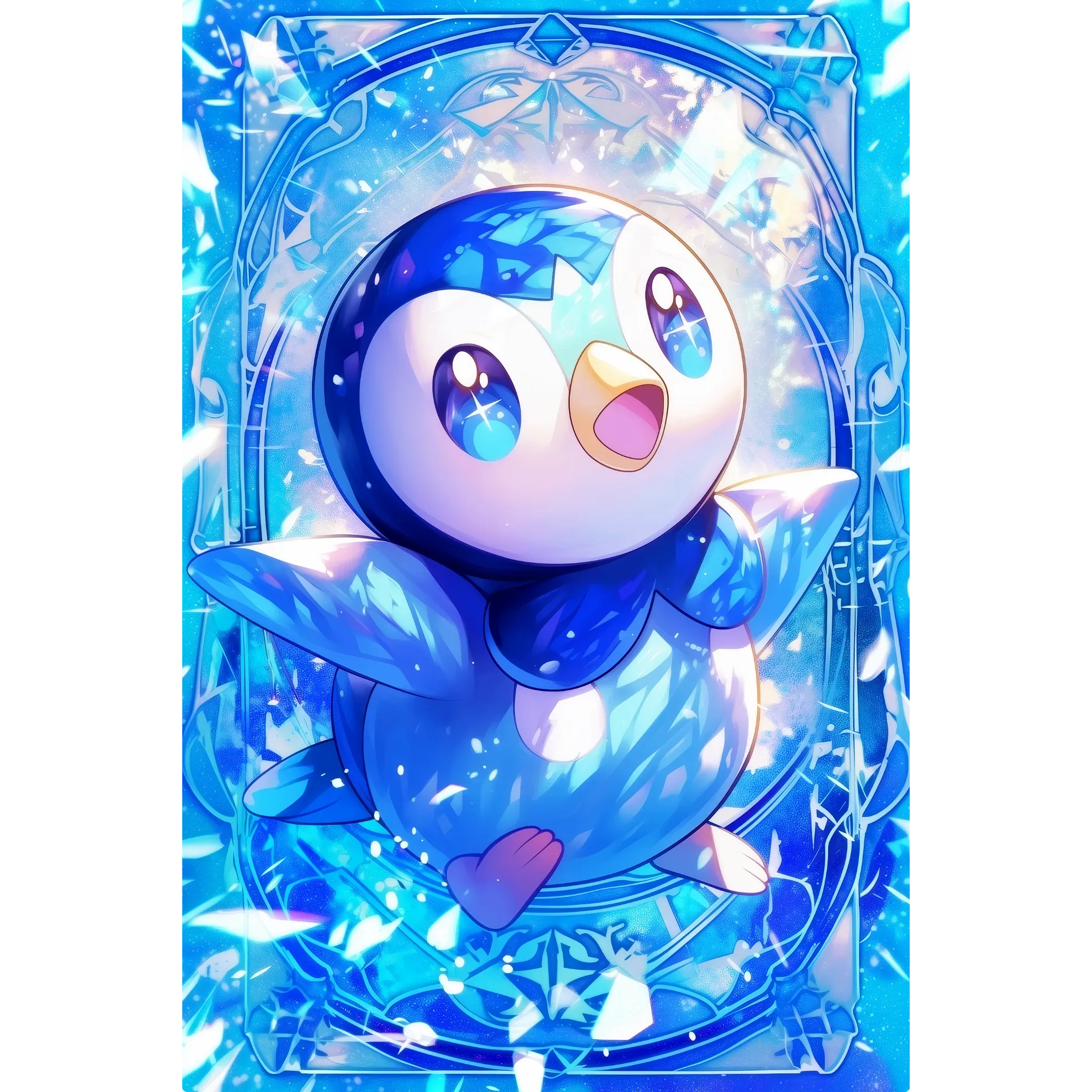 Tableau Pokémon Tiplouf Style Carte