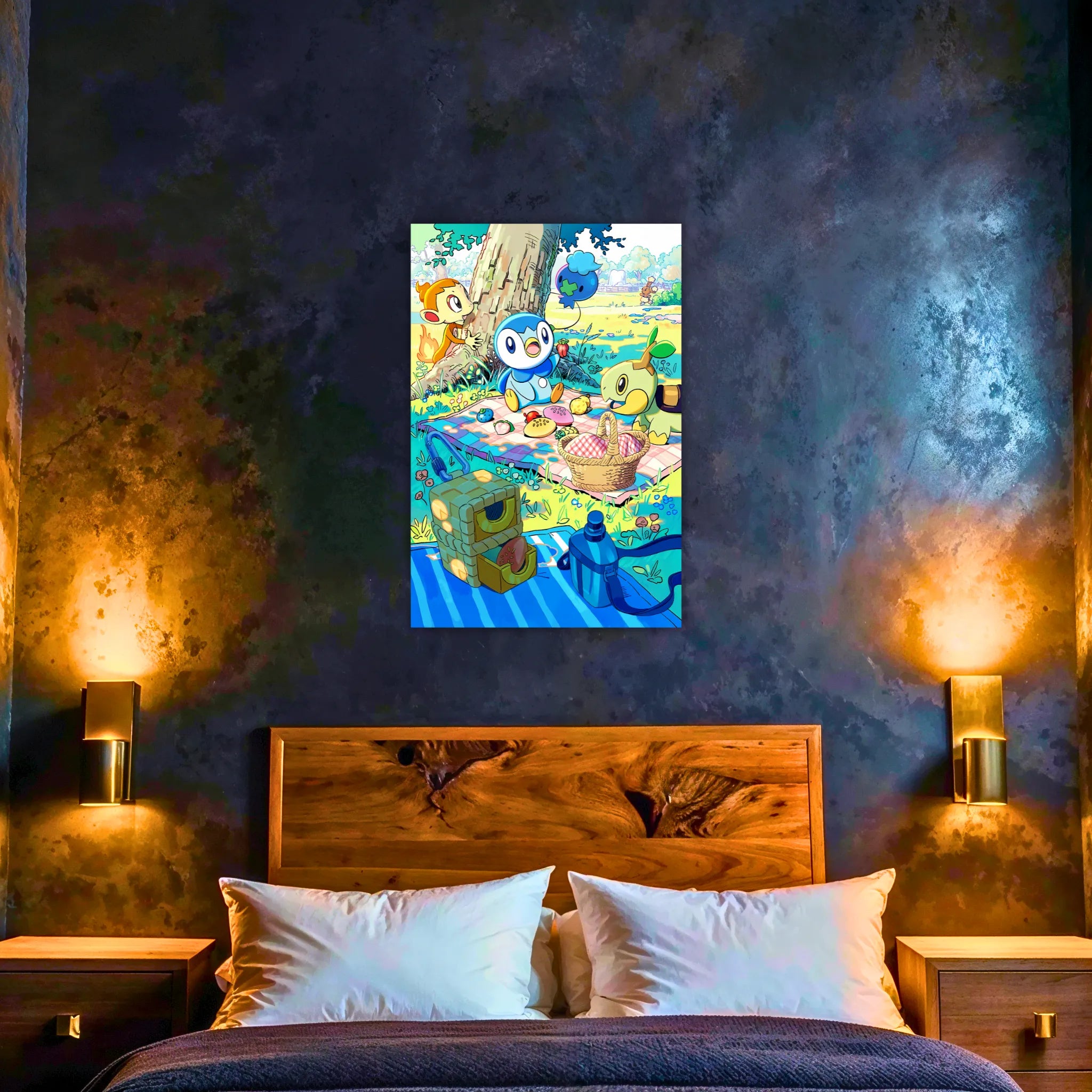 Tableau Pokémon Tiplouf Tortipouss Et Ouisticram