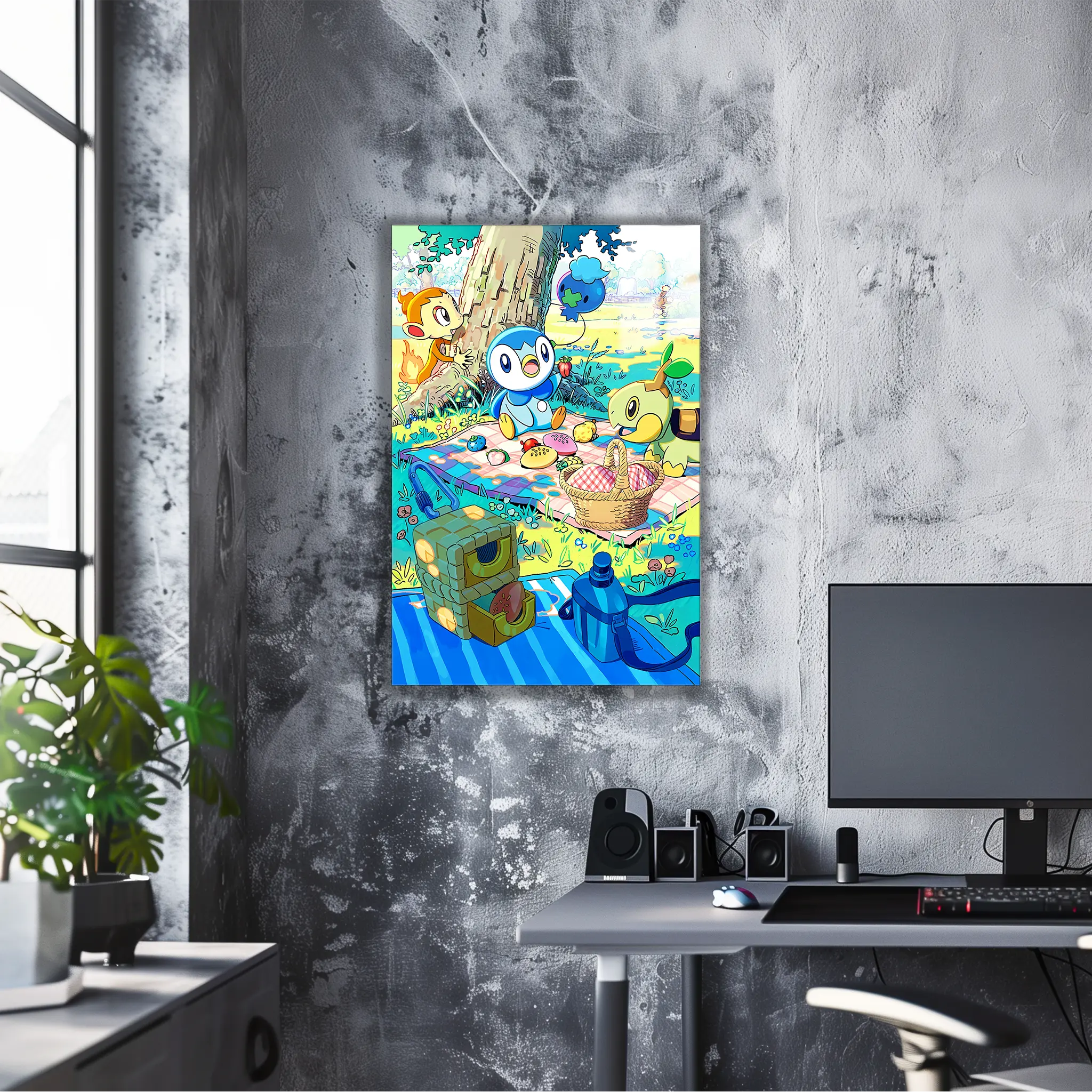 Tableau Pokémon Tiplouf Tortipouss Et Ouisticram