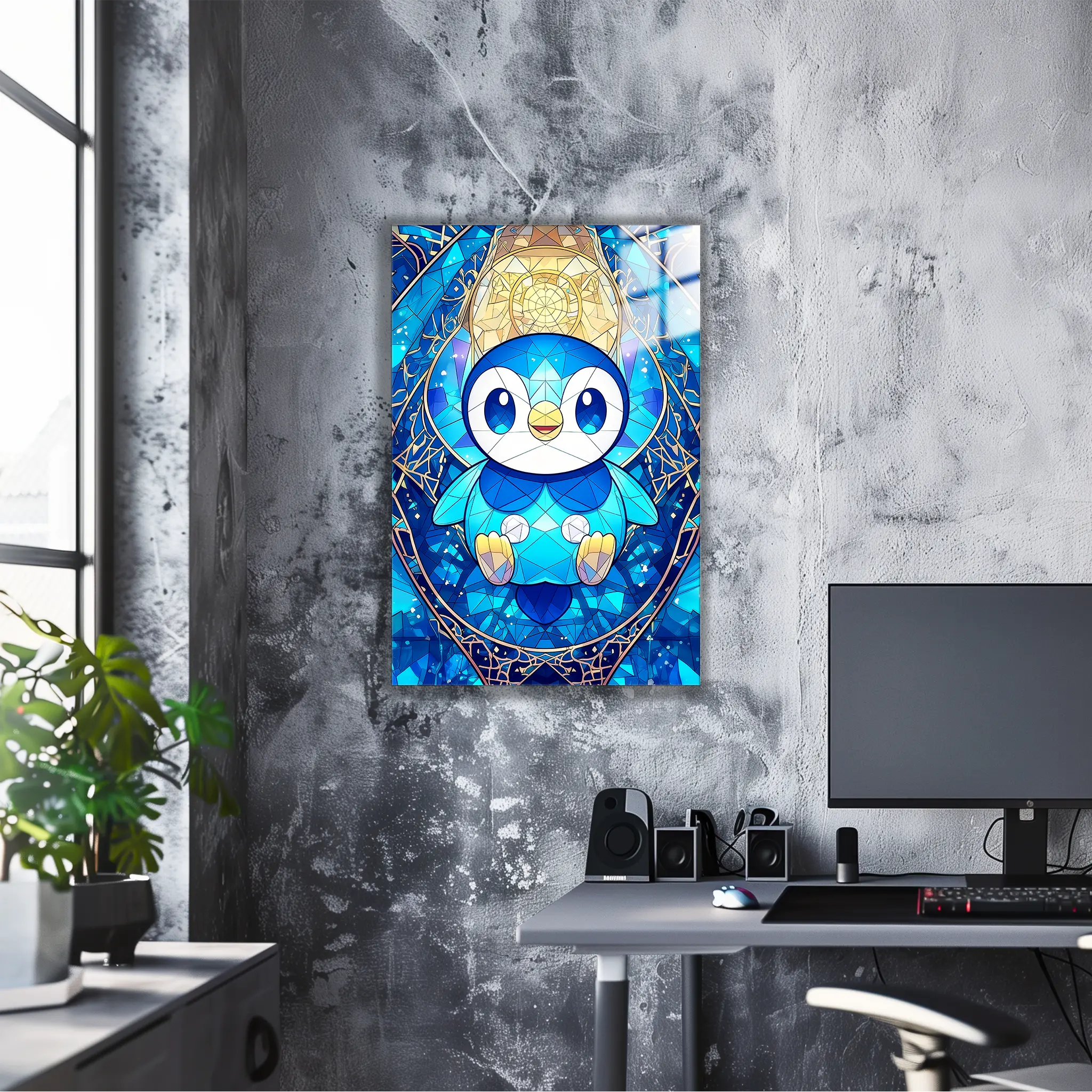 Tableau Pokémon Tiplouf Vitrail