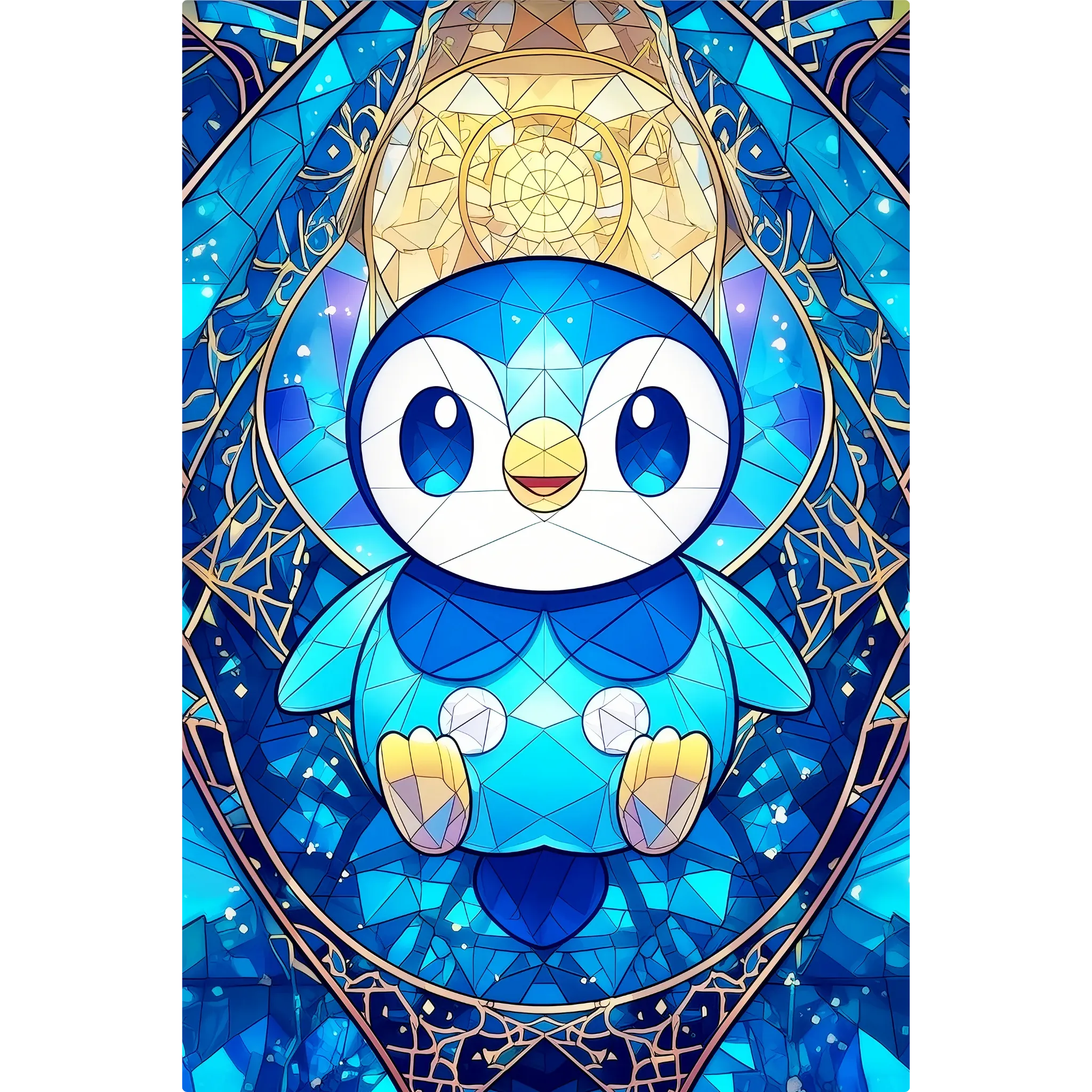 Tableau Pokémon Tiplouf Vitrail