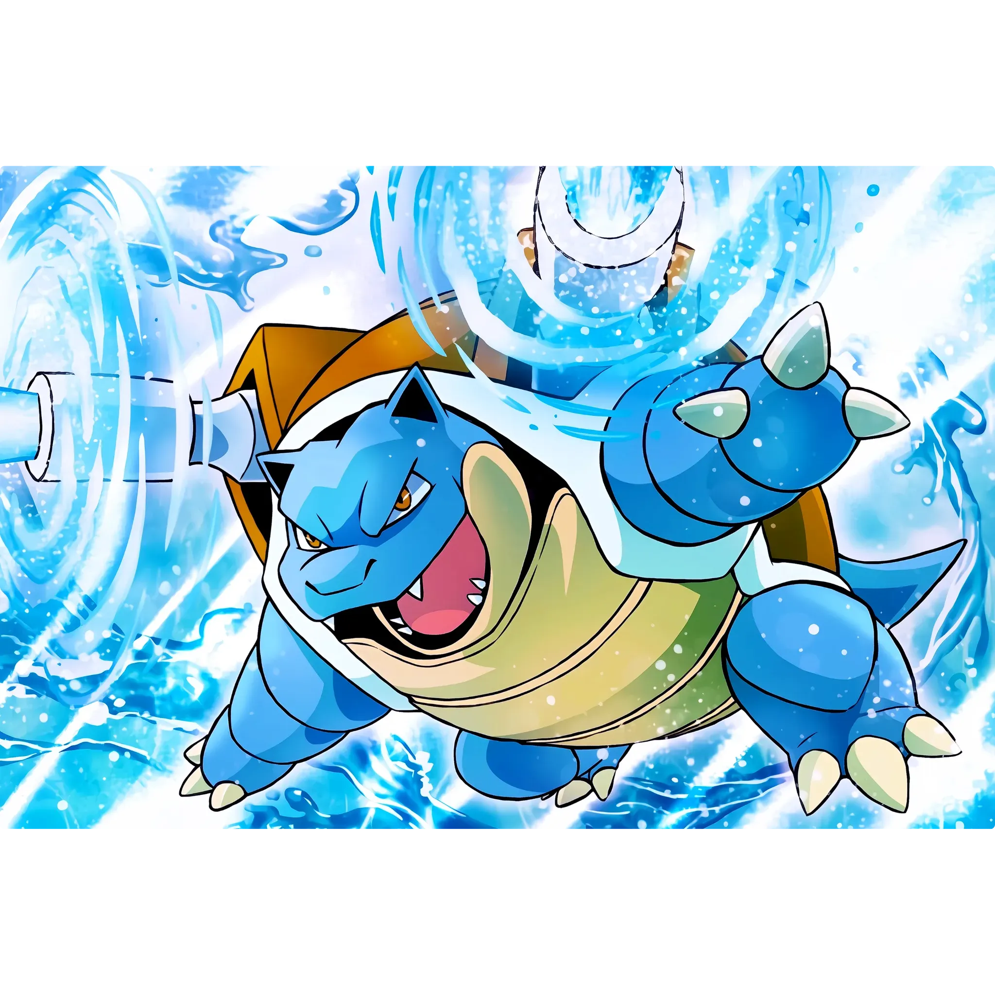 Tableau Pokémon Tortank Attaque