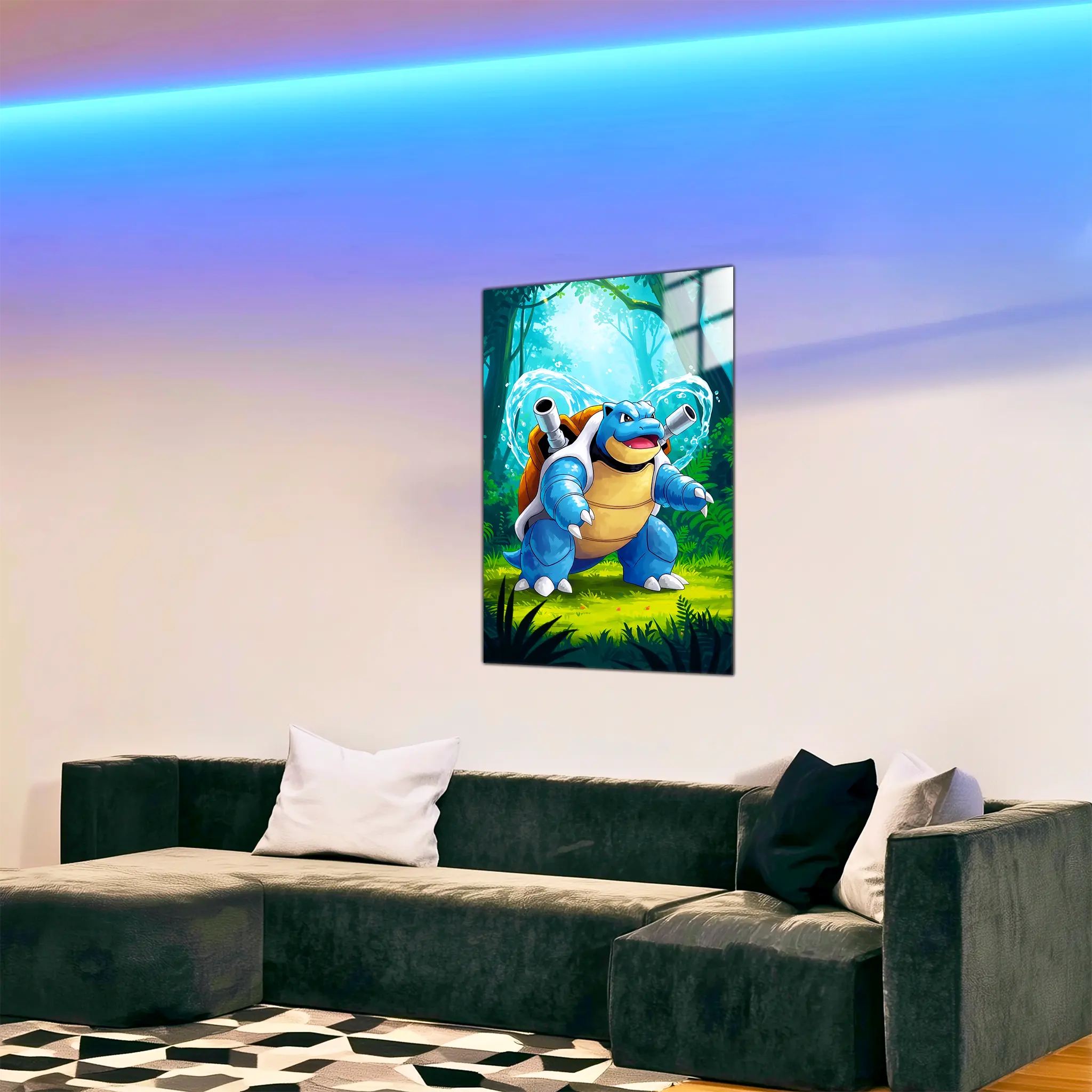 tableau-pokemon-tortank-nature-dans-le-salon | DreamWay