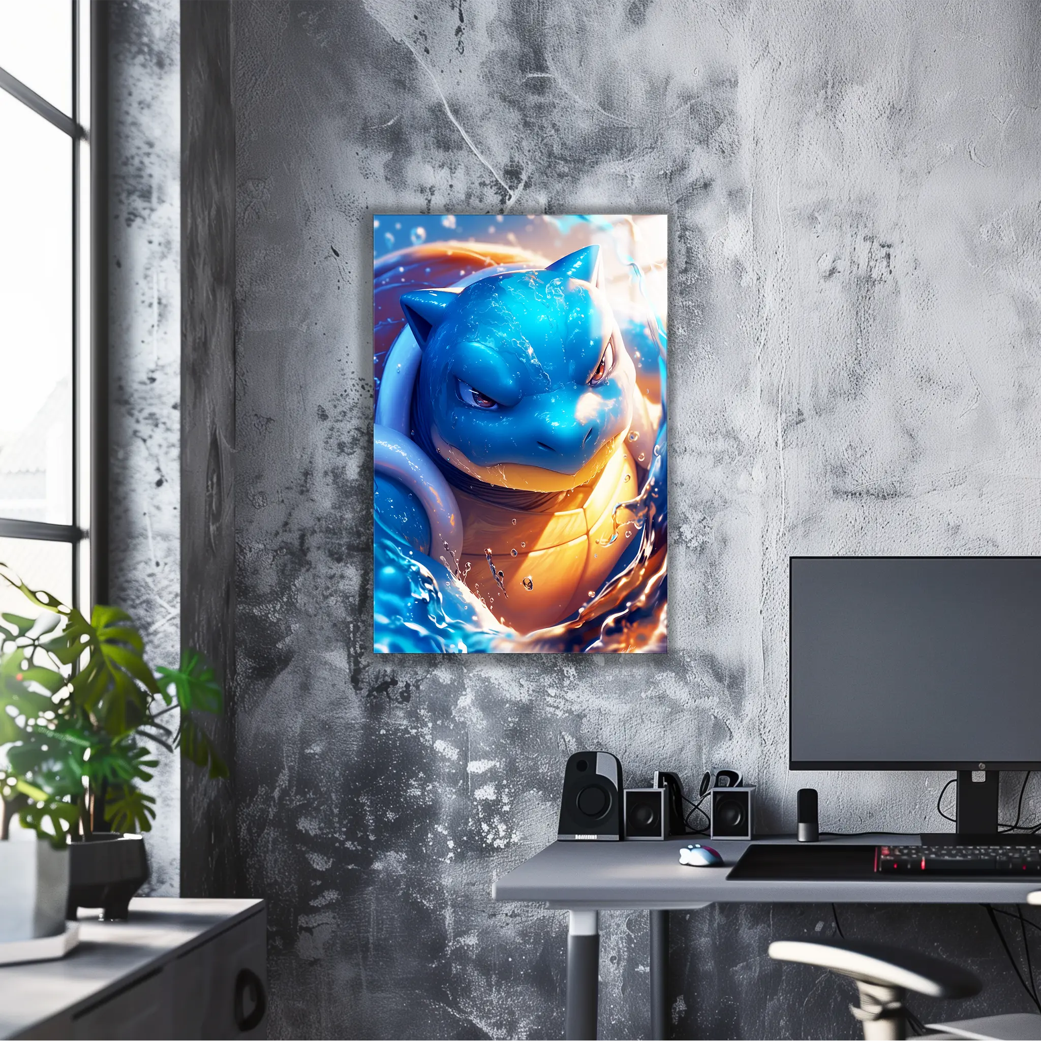 Tableau Pokémon Tortank Réaliste