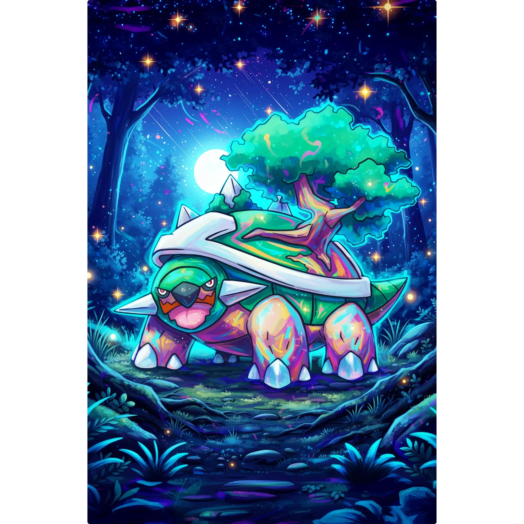 Tableau Pokémon Torterra Coloré