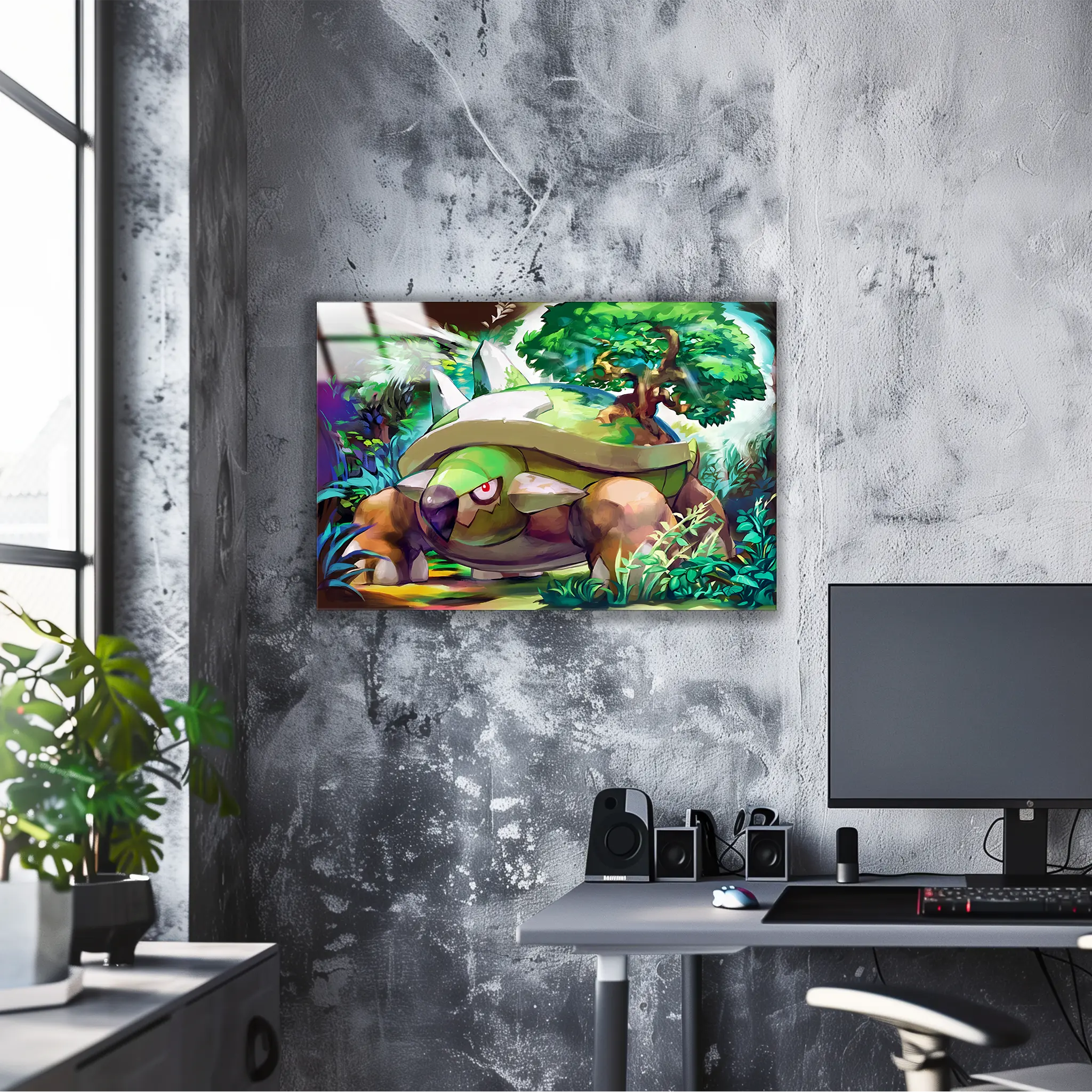 Tableau Pokémon Torterra Paysage