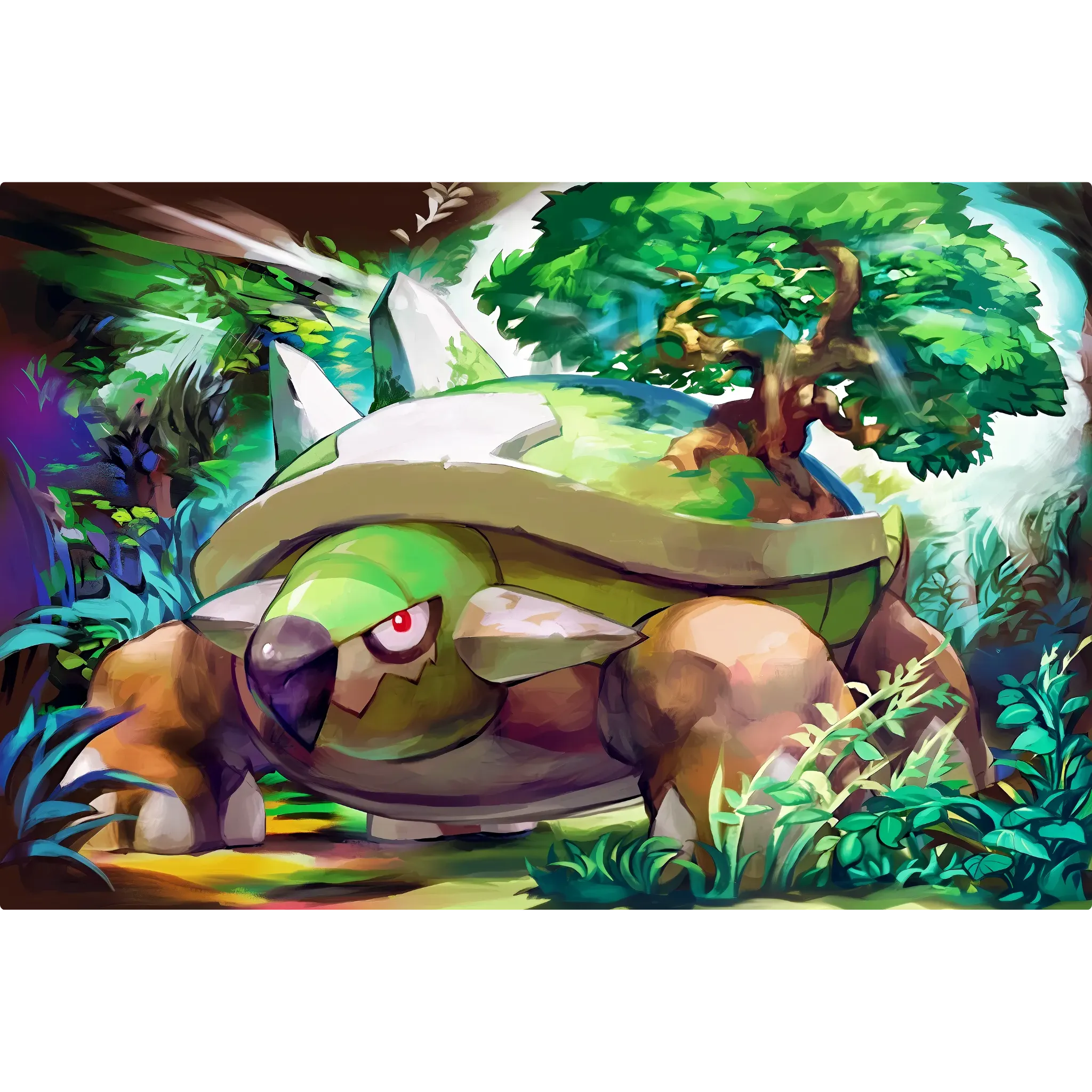 Tableau Pokémon Torterra Paysage