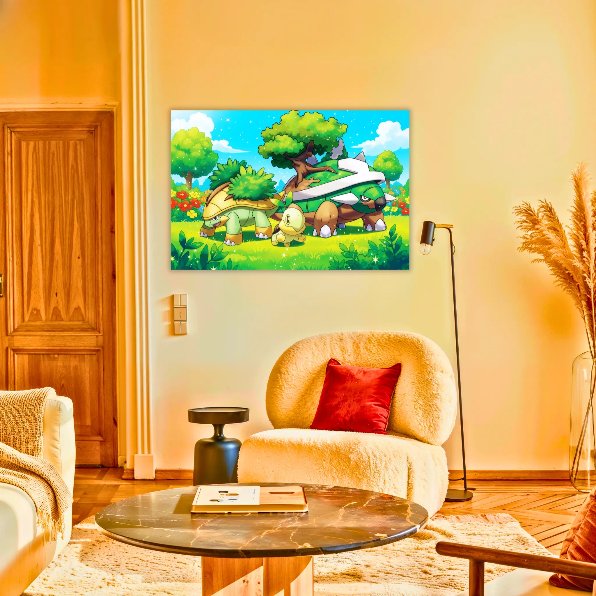 Tableau Pokémon Tortipouss Et Ses Évolutions