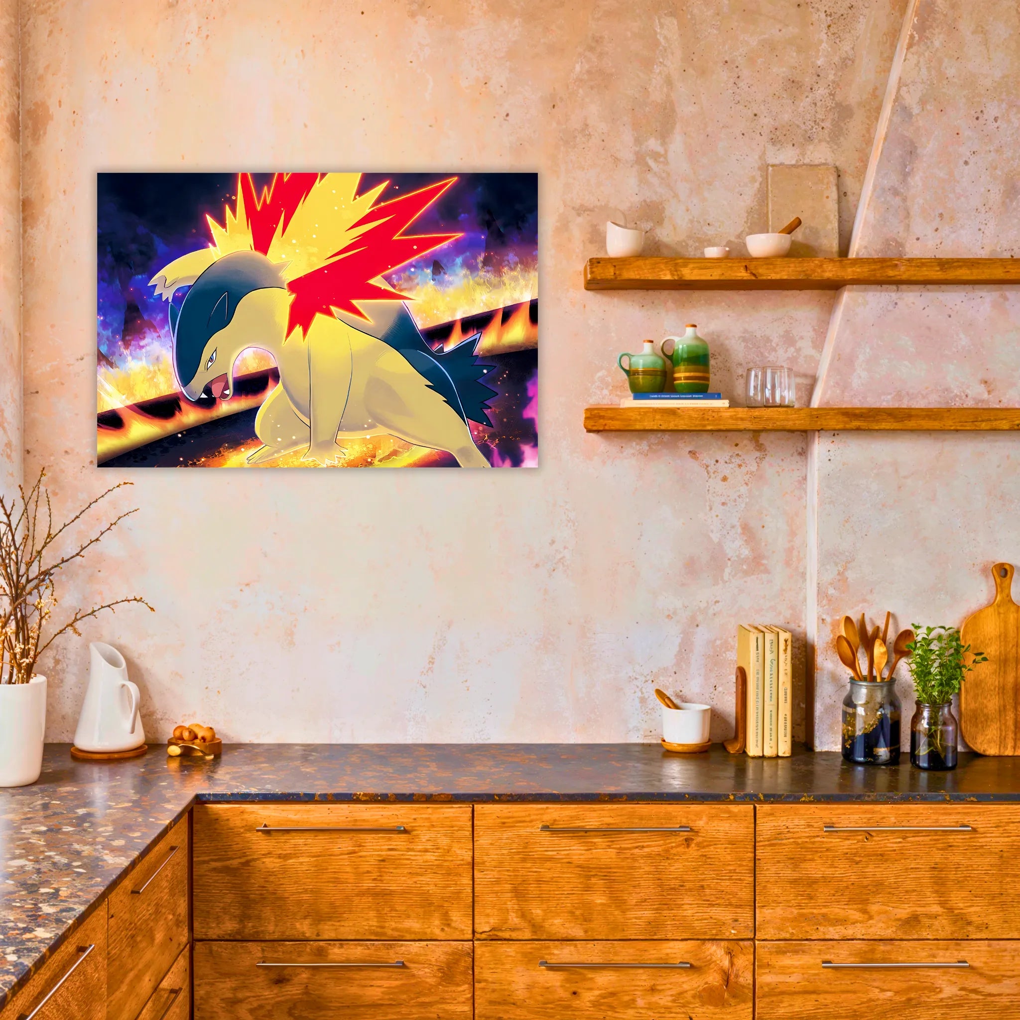 Tableau Pokémon Typhlosion Attaque