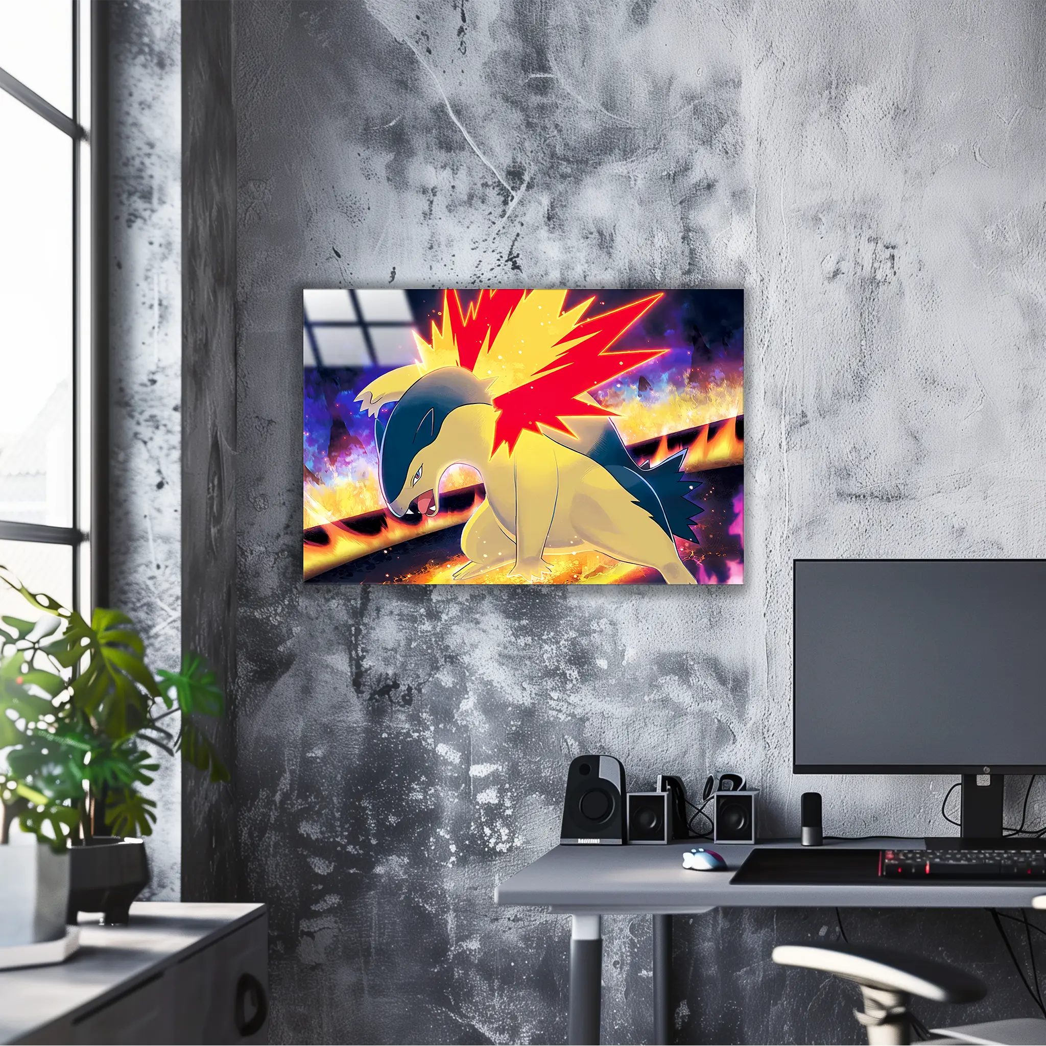 Tableau Pokémon Typhlosion Attaque