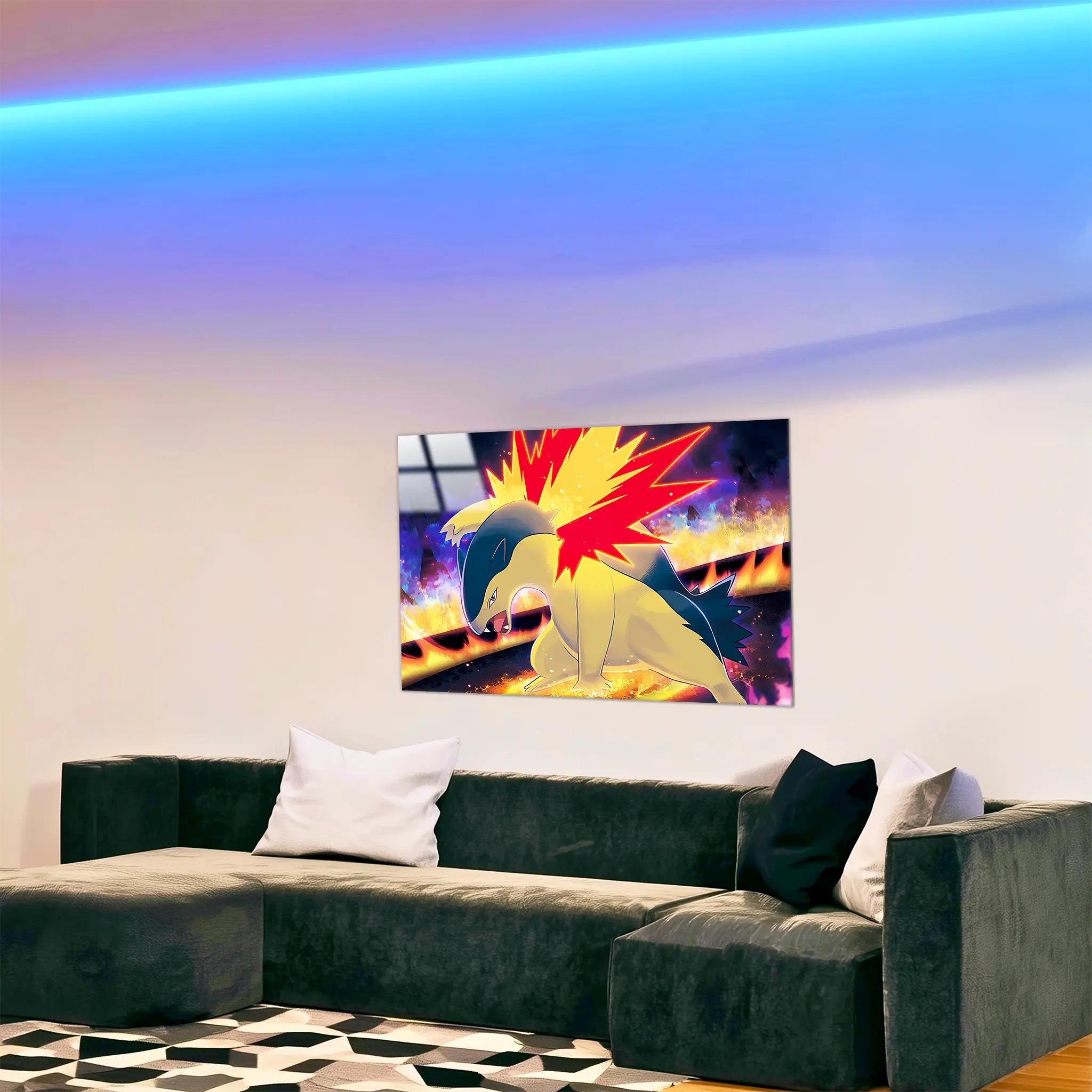 tableau-pokemon-typhlosion-attaque-dans-le-salon | DreamWay