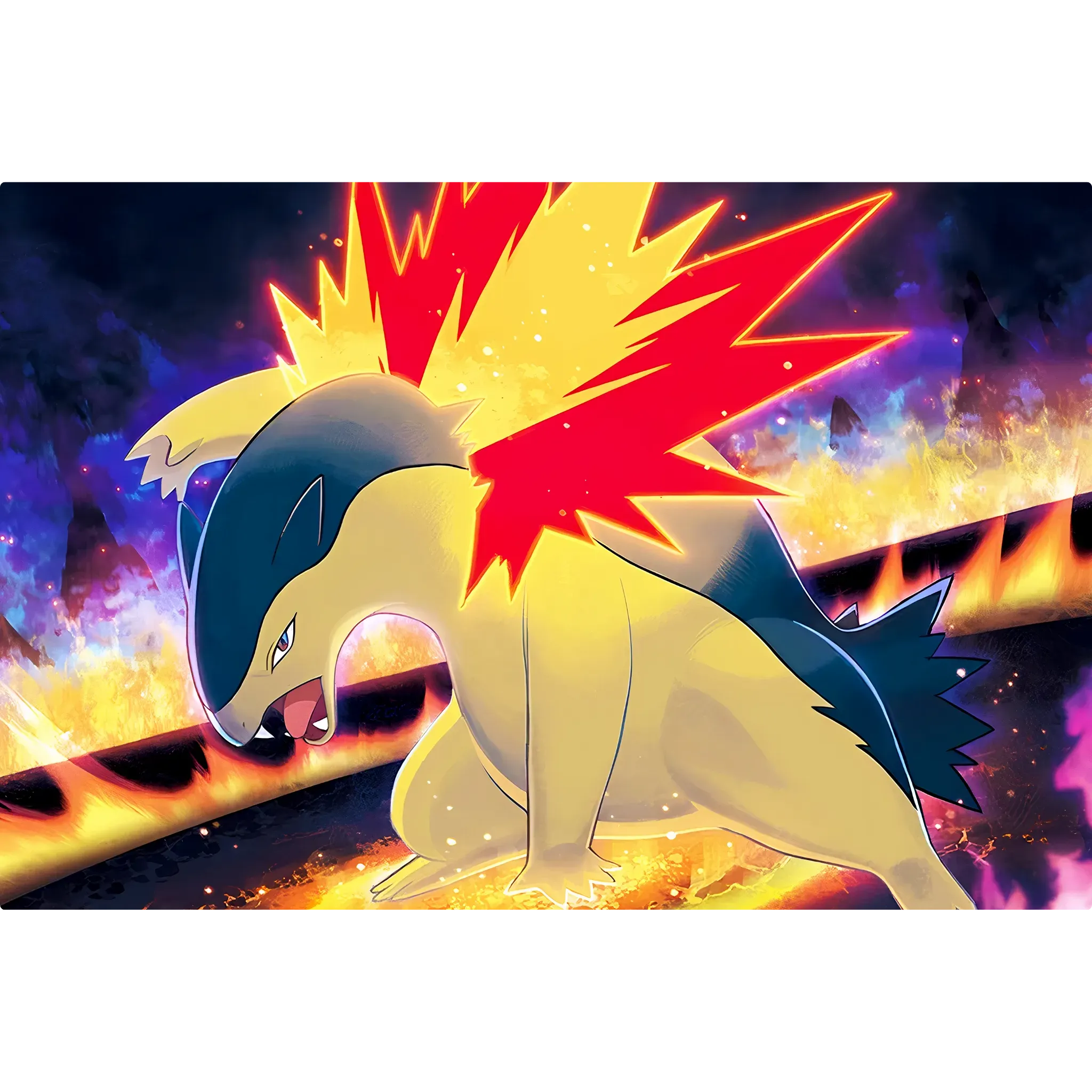 Tableau Pokémon Typhlosion Attaque