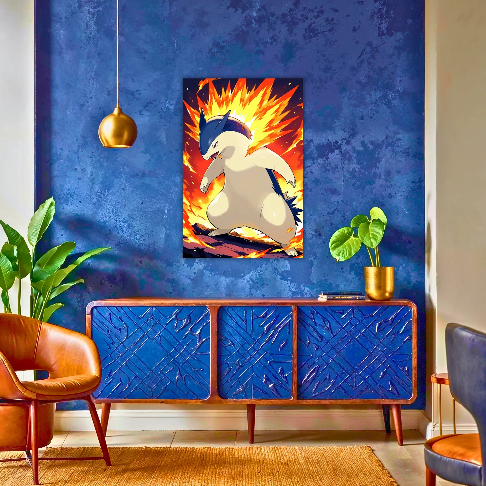Tableau Pokémon Typhlosion Enflammé