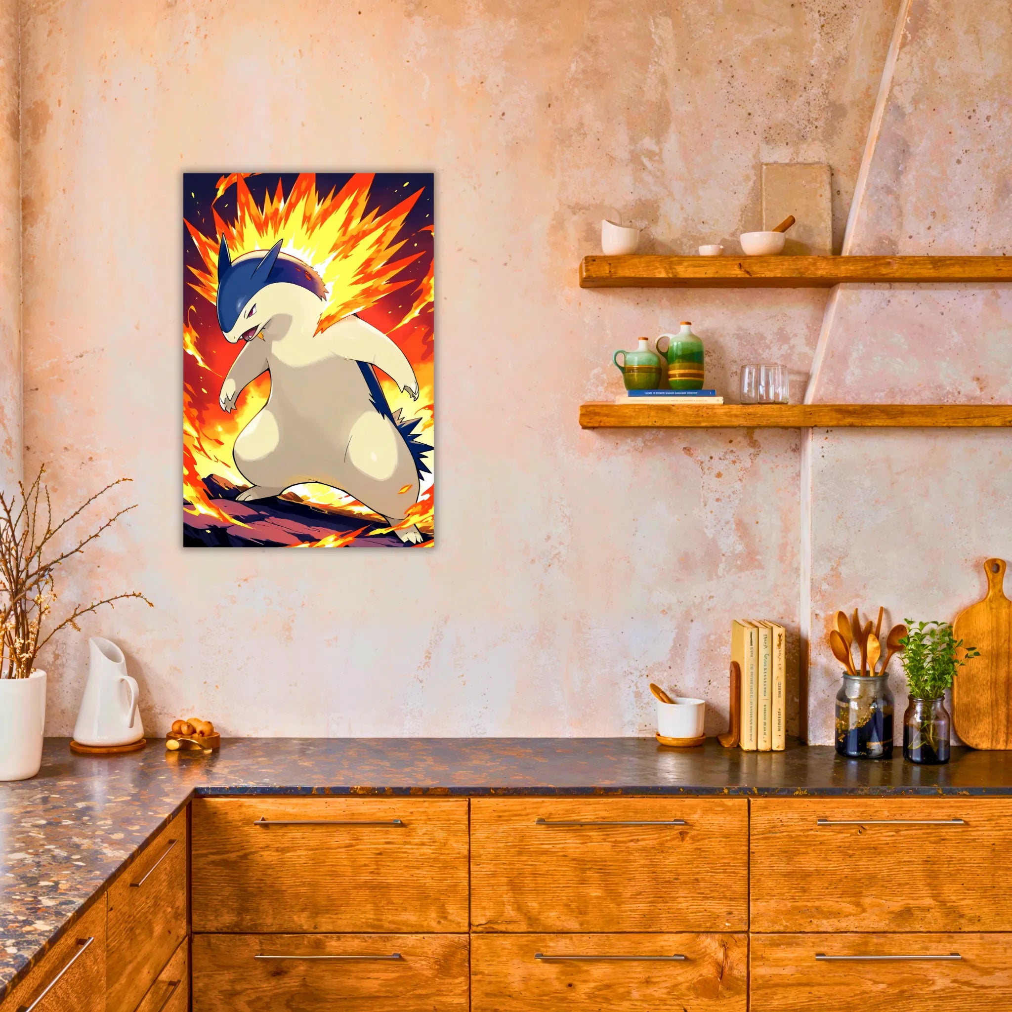 Tableau Pokémon Typhlosion Enflammé