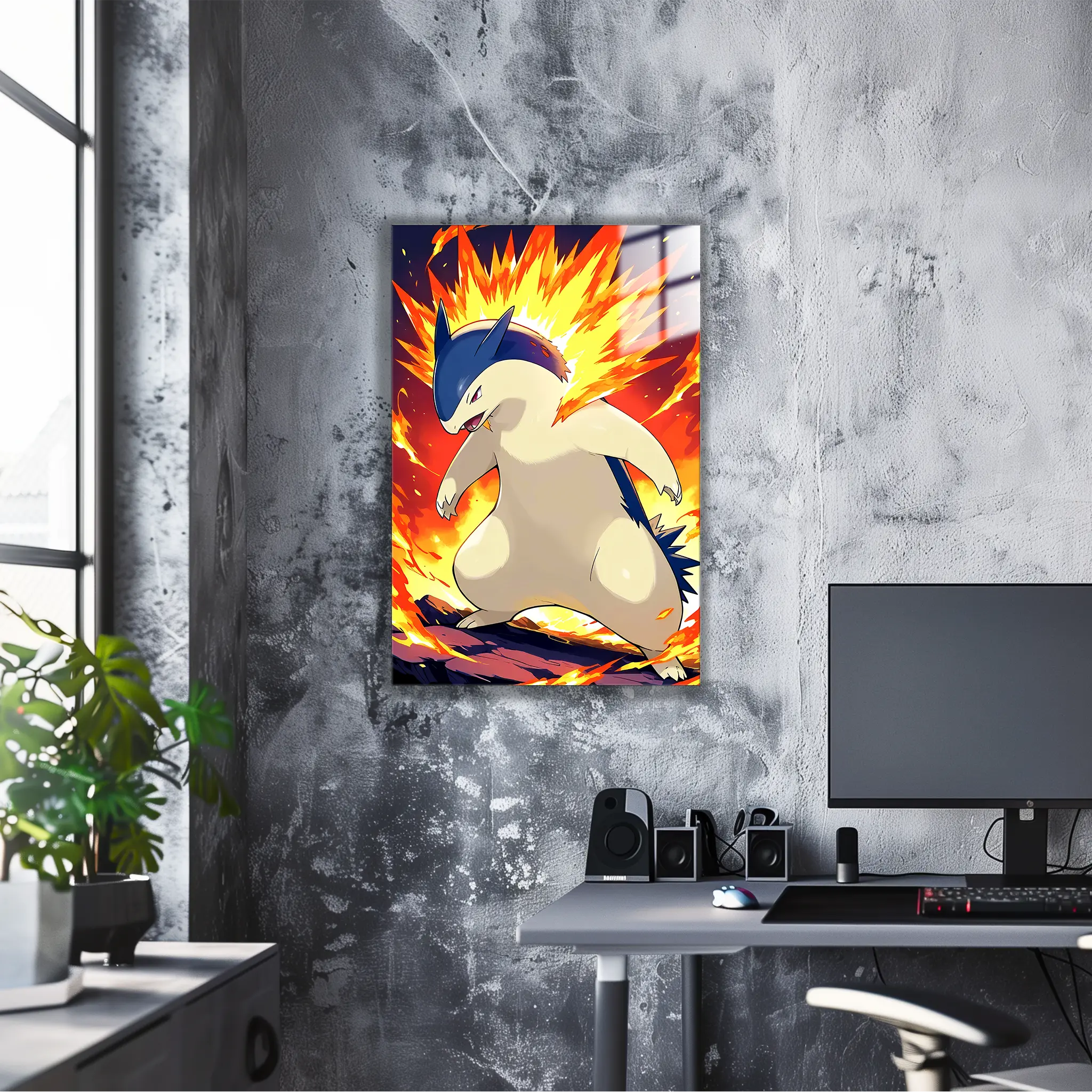 Tableau Pokémon Typhlosion Enflammé