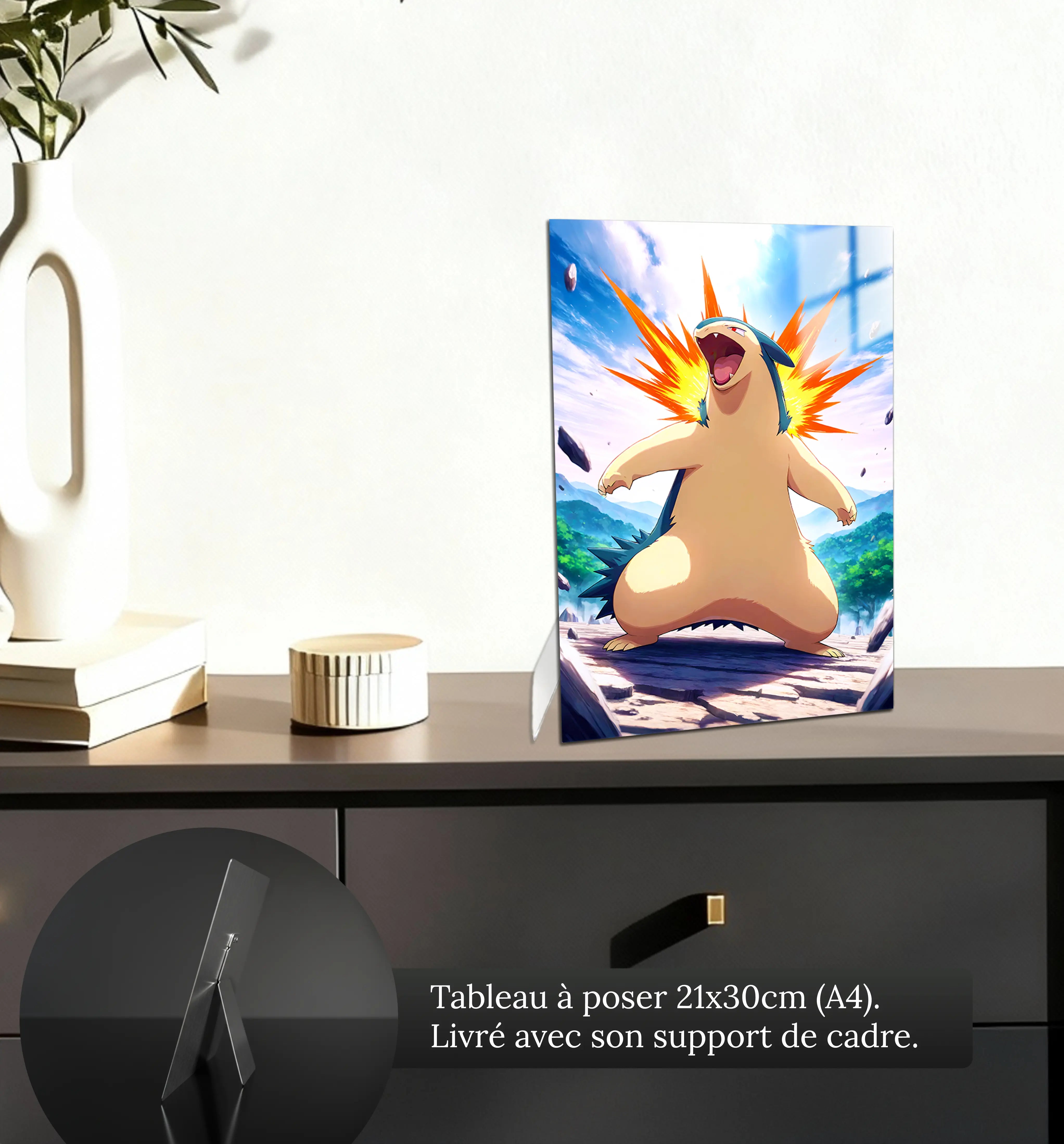 tableau-pokemon-typhlosion-petit-format-a-poser-sur-meuble | DreamWay