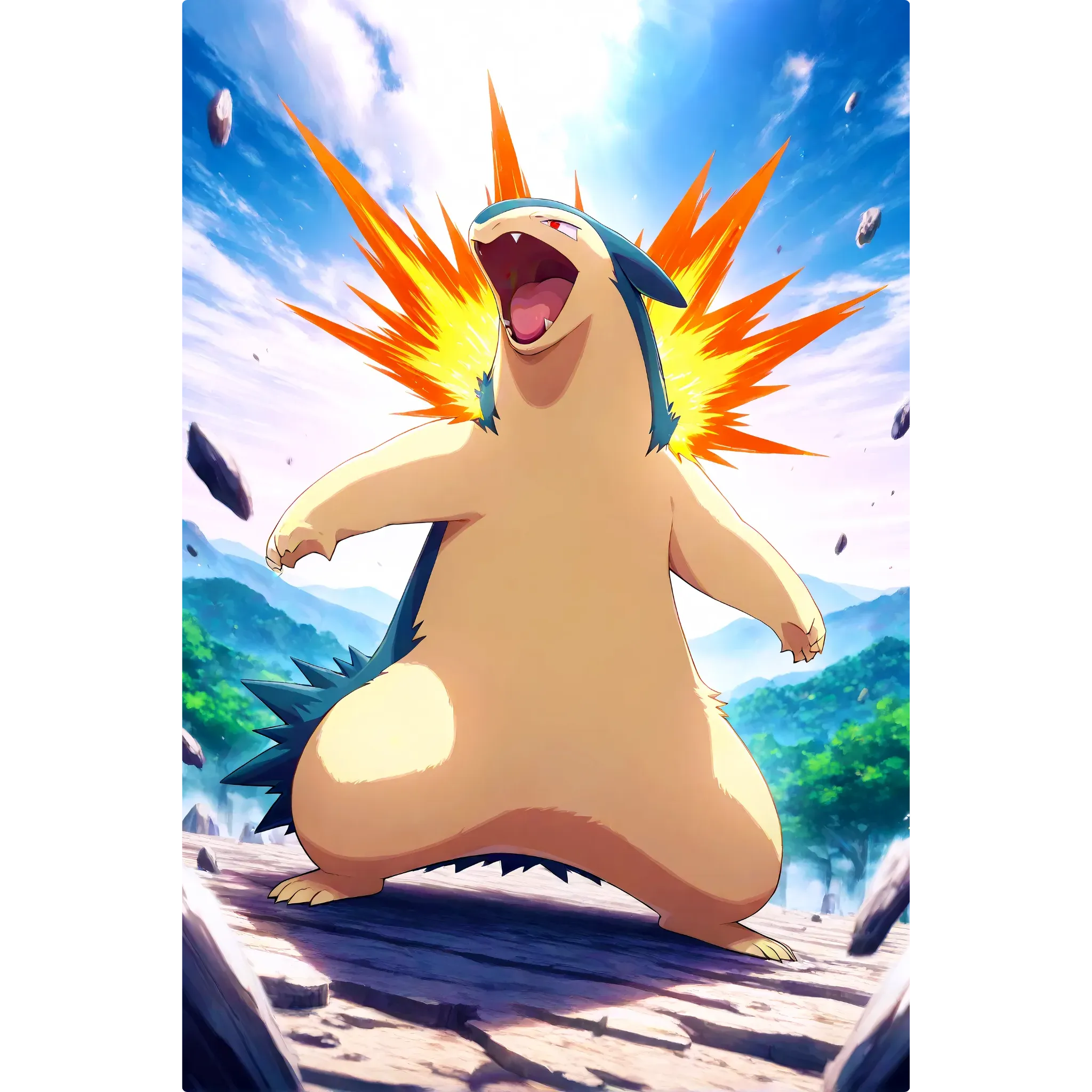 Tableau Pokémon Typhlosion