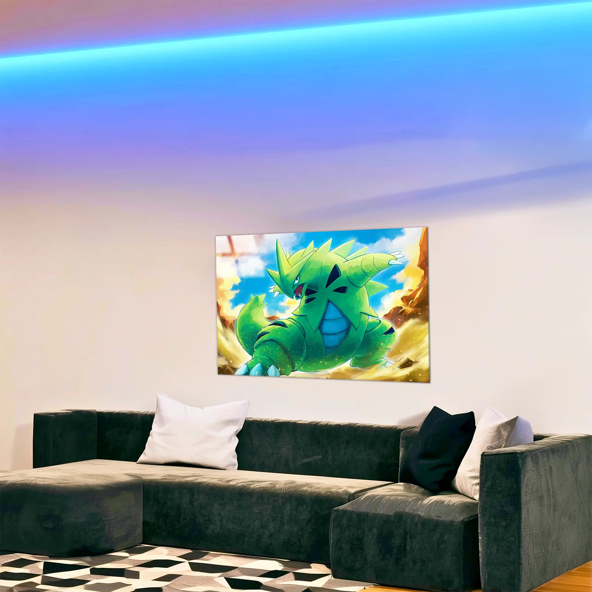 tableau-pokemon-tyranocif-attaque-dans-le-salon | DreamWay