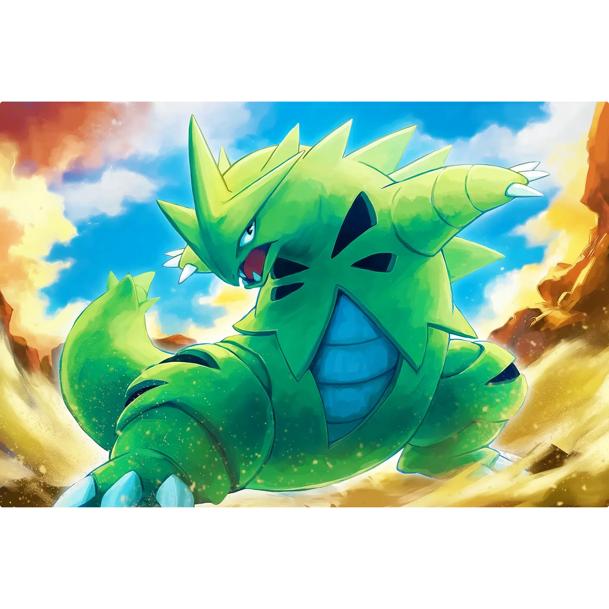 Tableau Pokémon Tyranocif Attaque