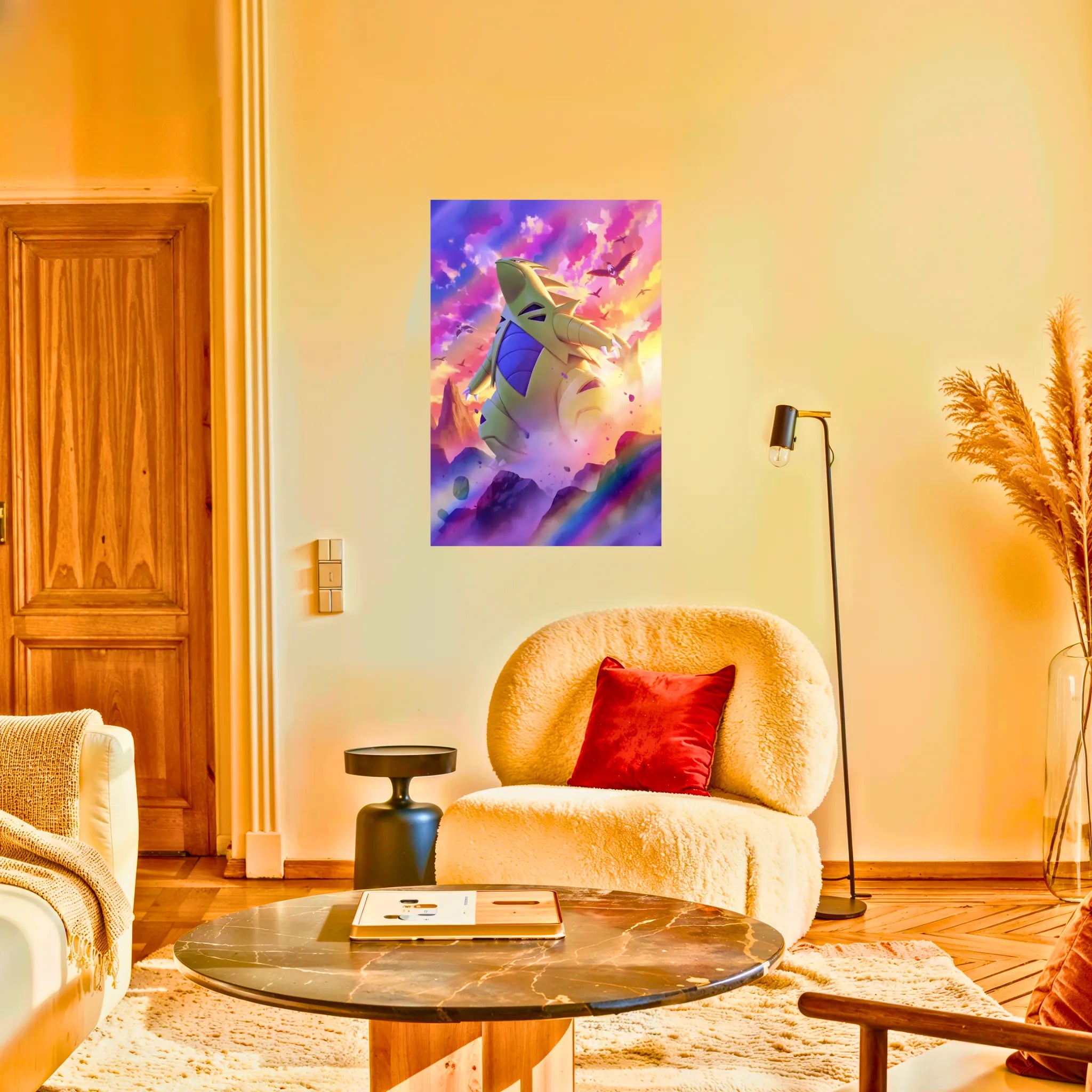 Tableau Pokémon Tyranocif Coloré
