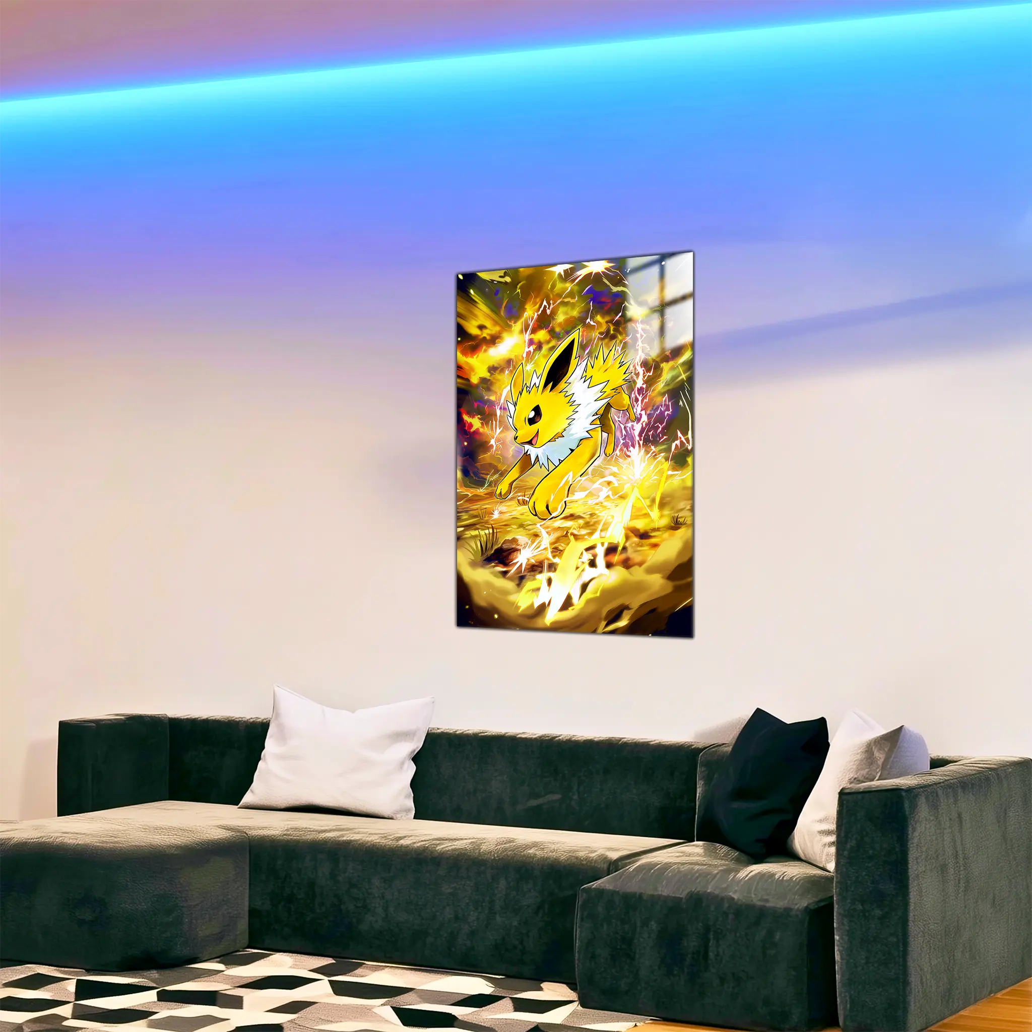 tableau-pokemon-voltali-lance-eclair-dans-le-salon | DreamWay