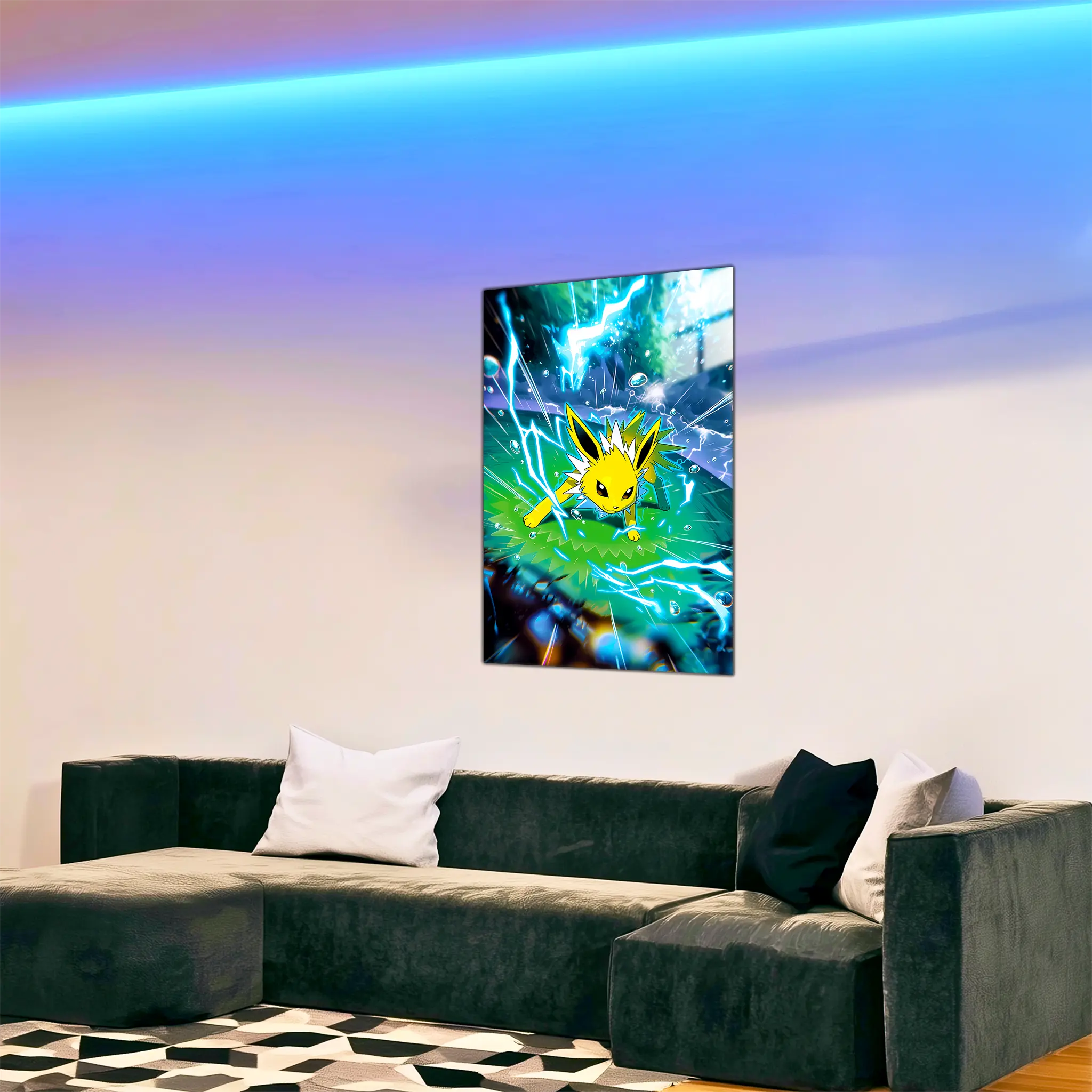 tableau-pokemon-voltali-attaque-dans-le-salon | DreamWay