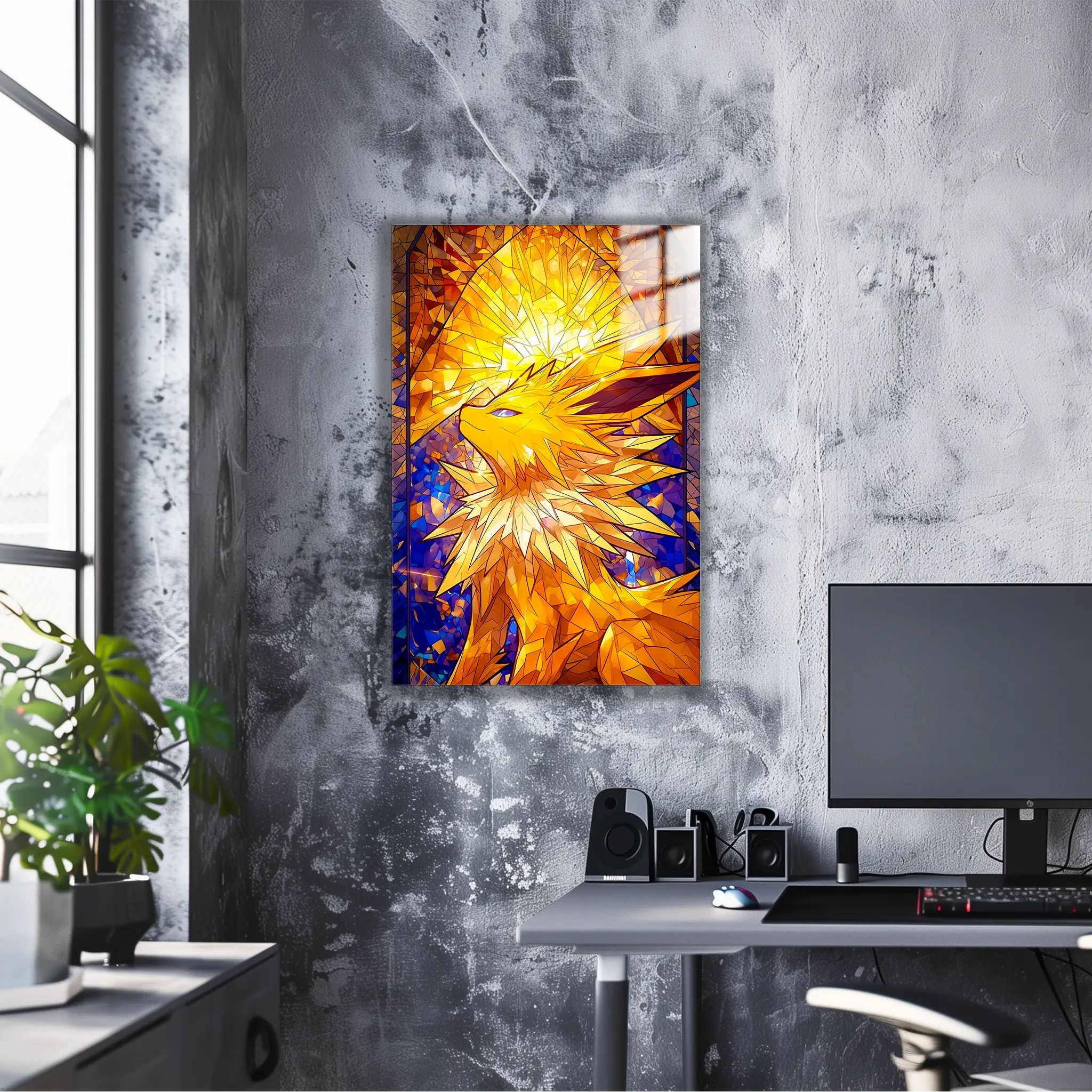 Tableau Pokémon Voltali Vitrail