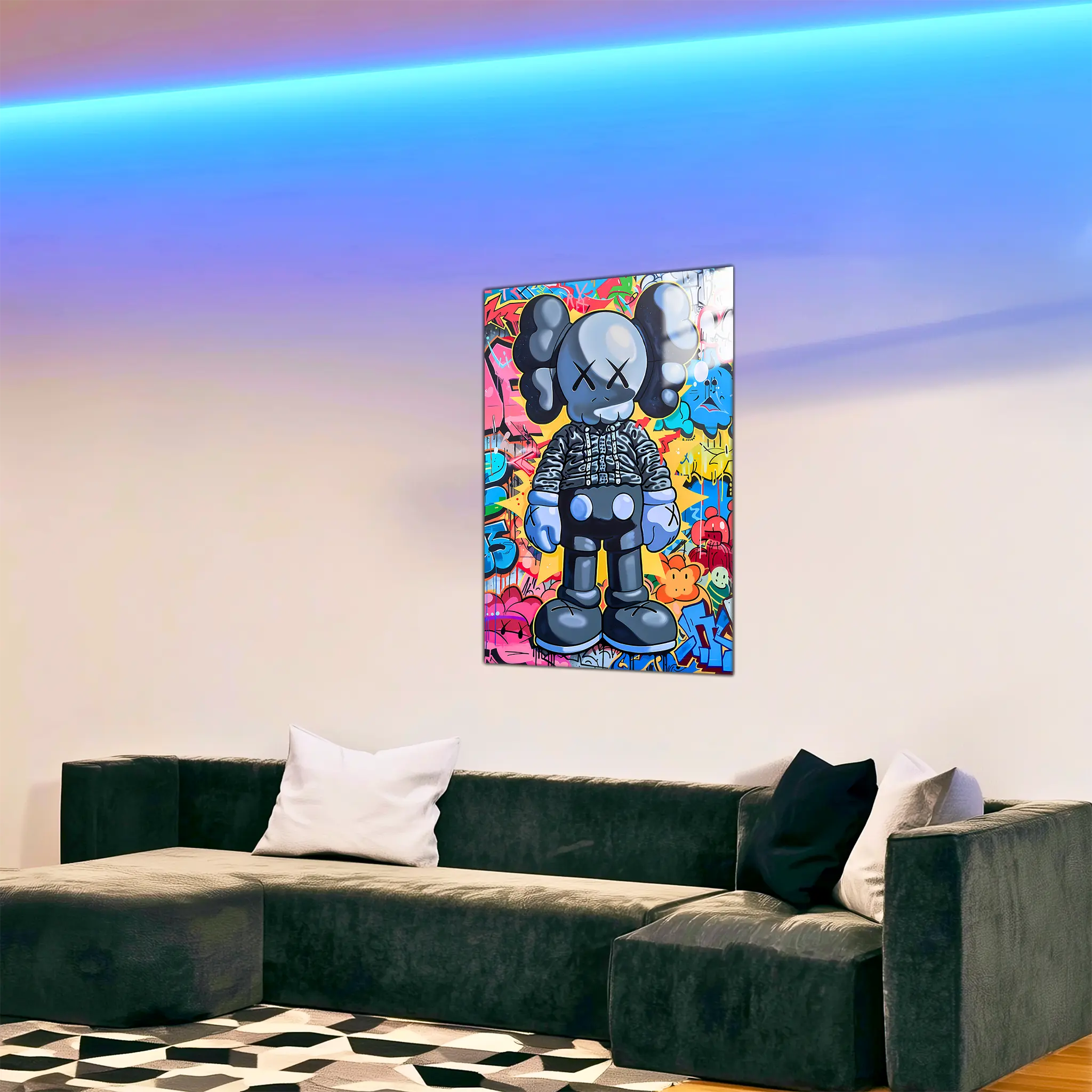 tableau-pop-art-moderne-dans-le-salon | DreamWay