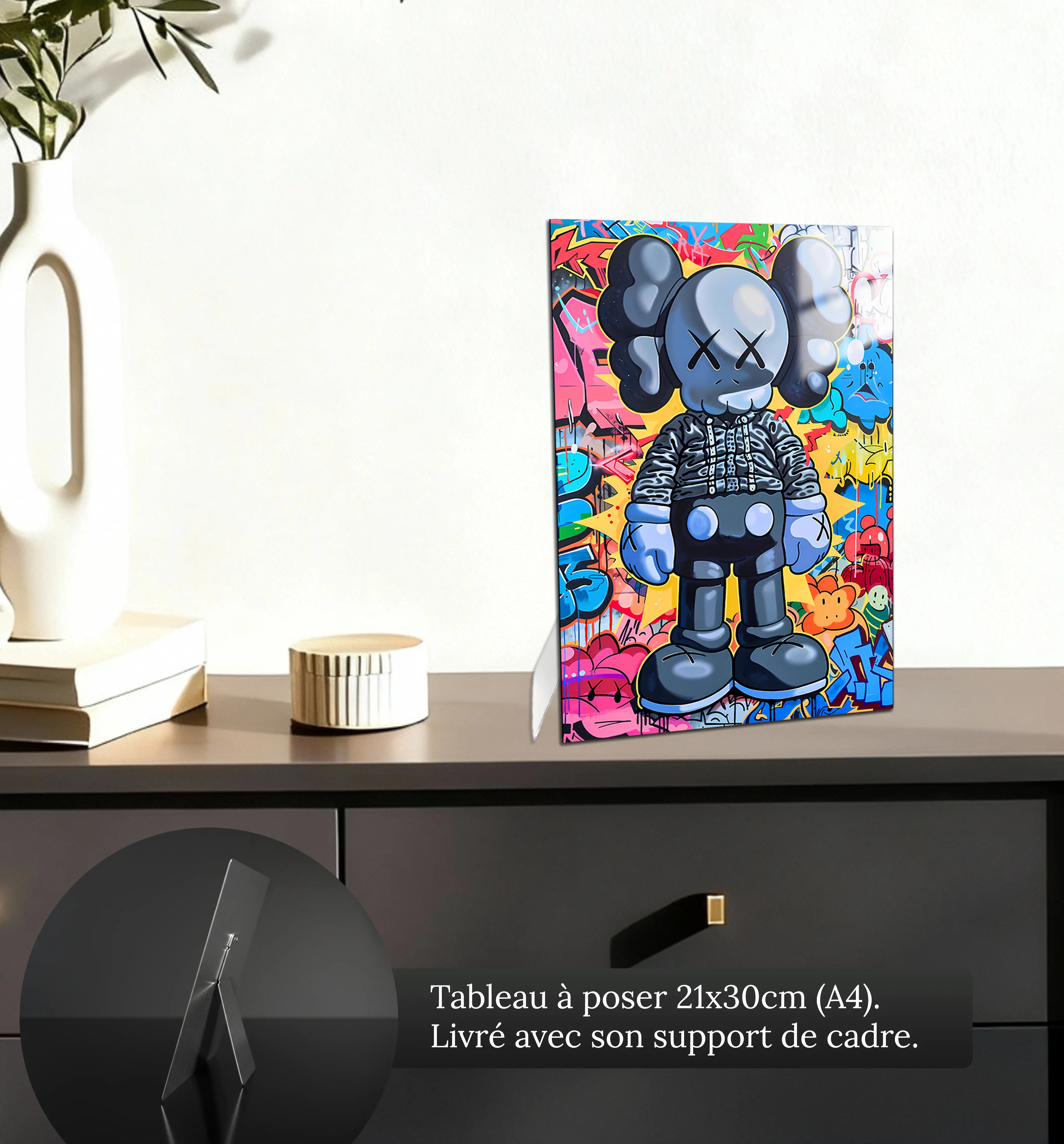 tableau-pop-art-moderne-petit-format-a-poser-sur-meuble | DreamWay