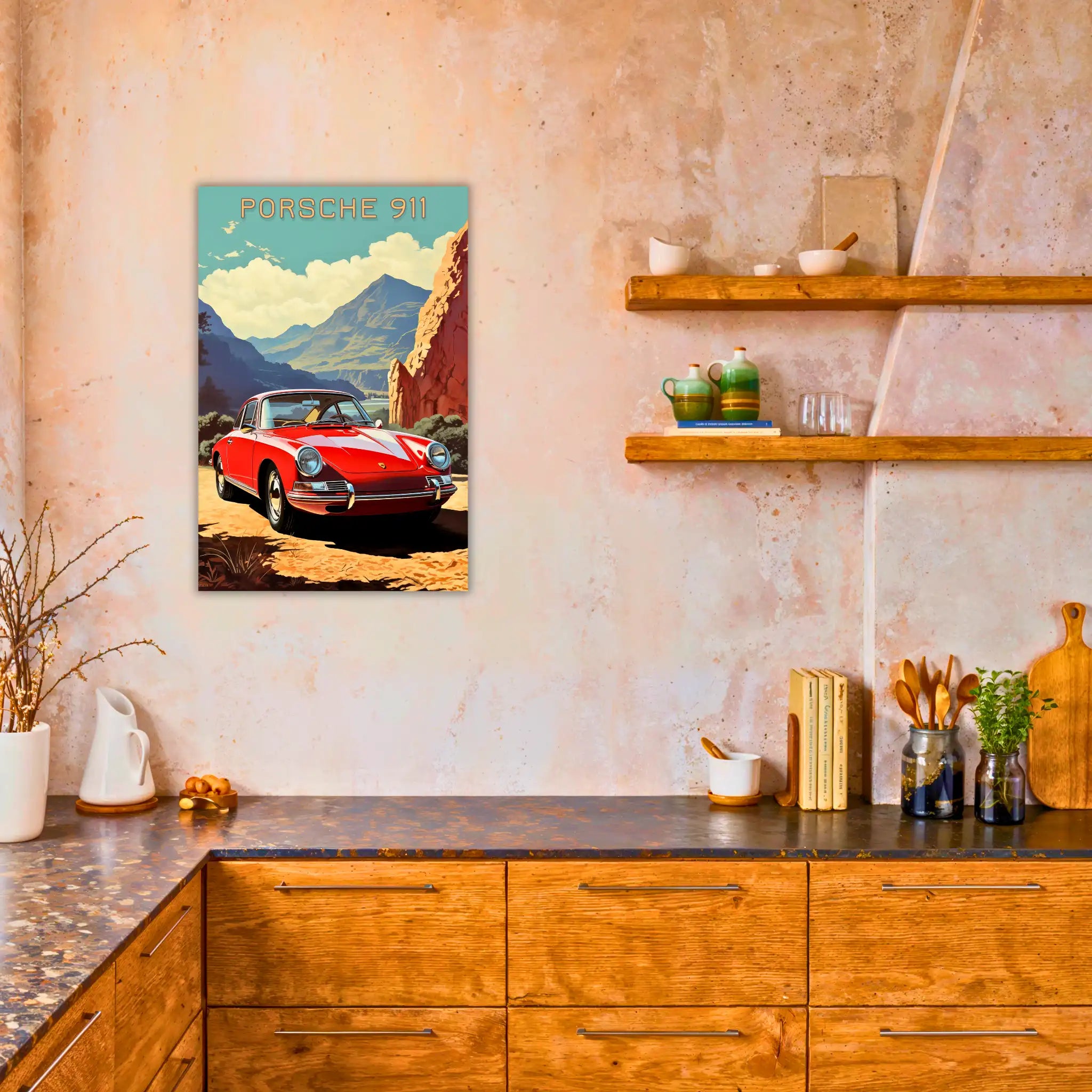 tableau-porsche-911-vintage-dans-la-cuisine | DreamWay