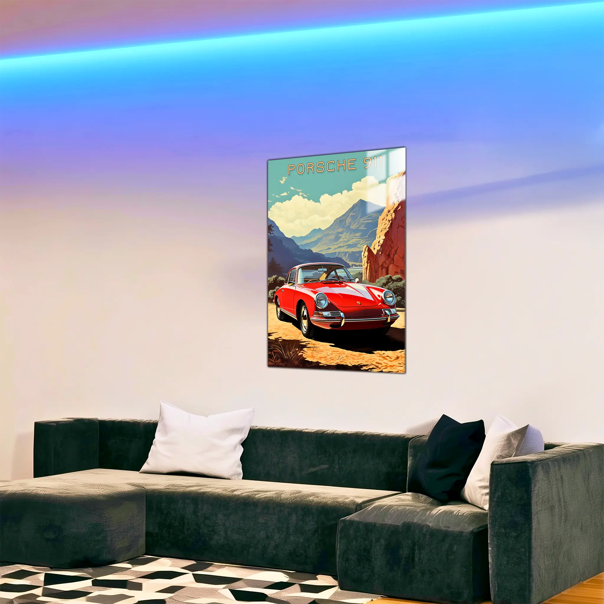tableau-porsche-911-vintage-dans-le-salon | DreamWay