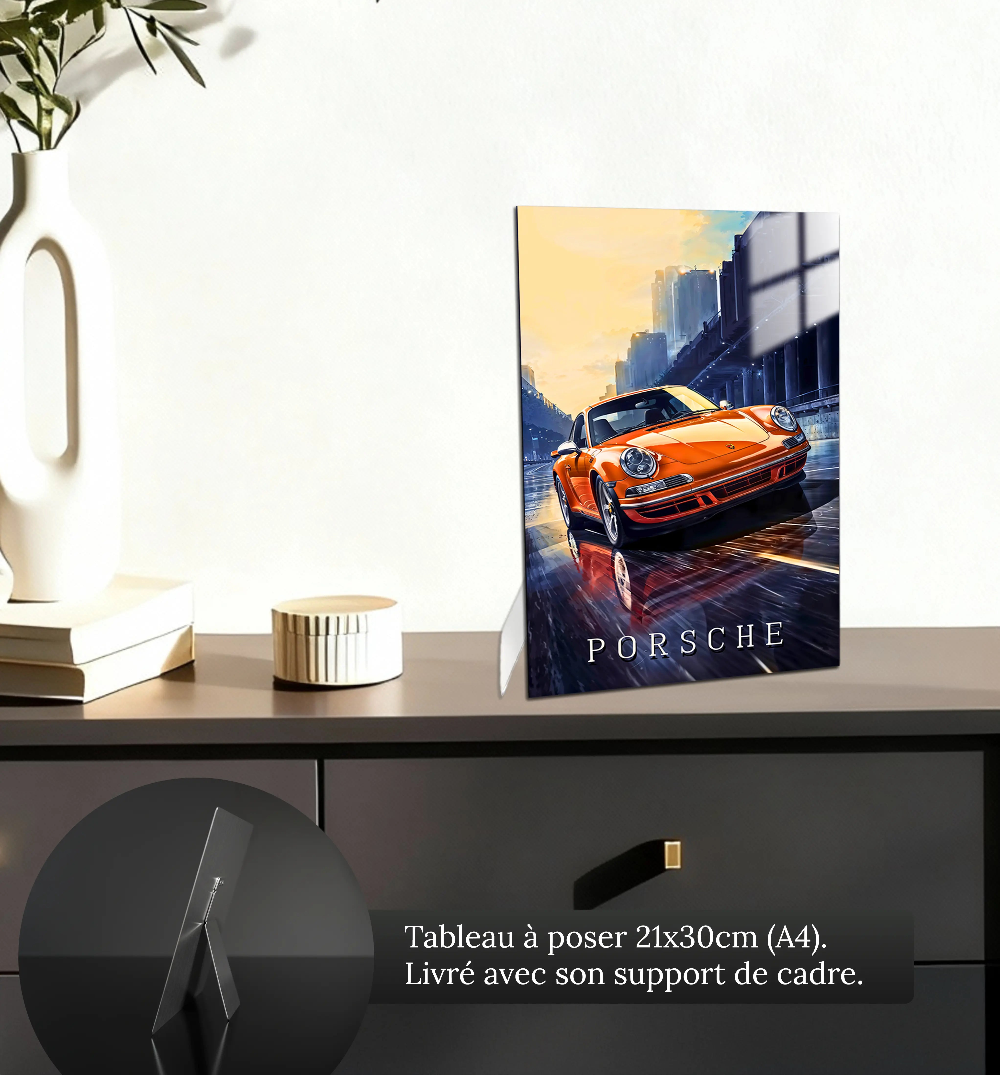 tableau-porsche-vintage-petit-format-a-poser-sur-meuble | DreamWay